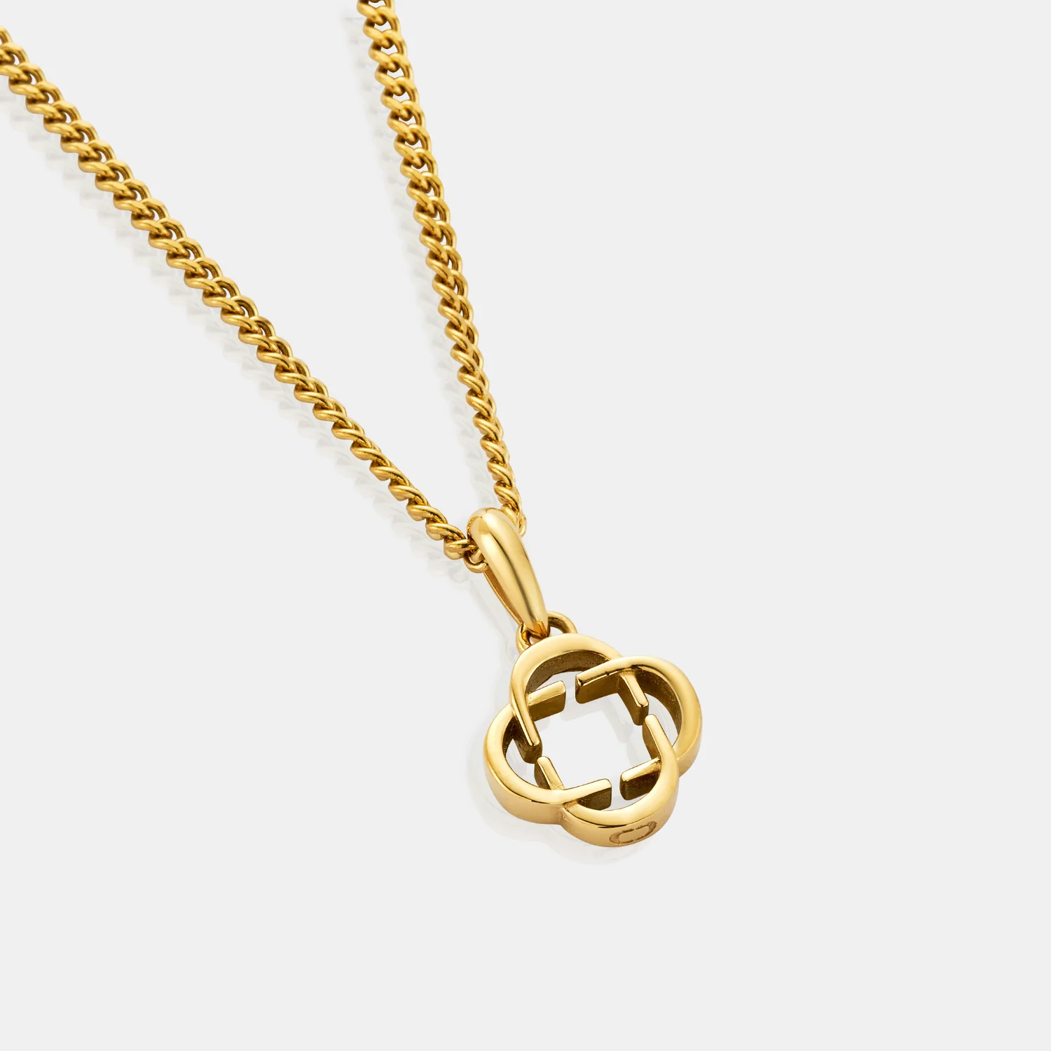 Clover Logo Pendant (Gold) - Image 4