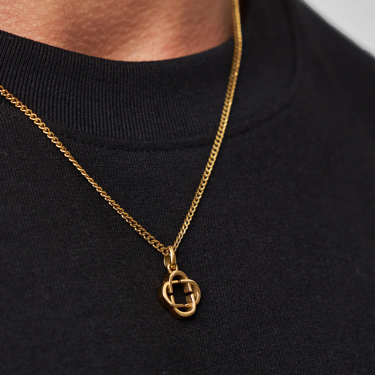 Clover Logo Pendant (Gold) - Image 5