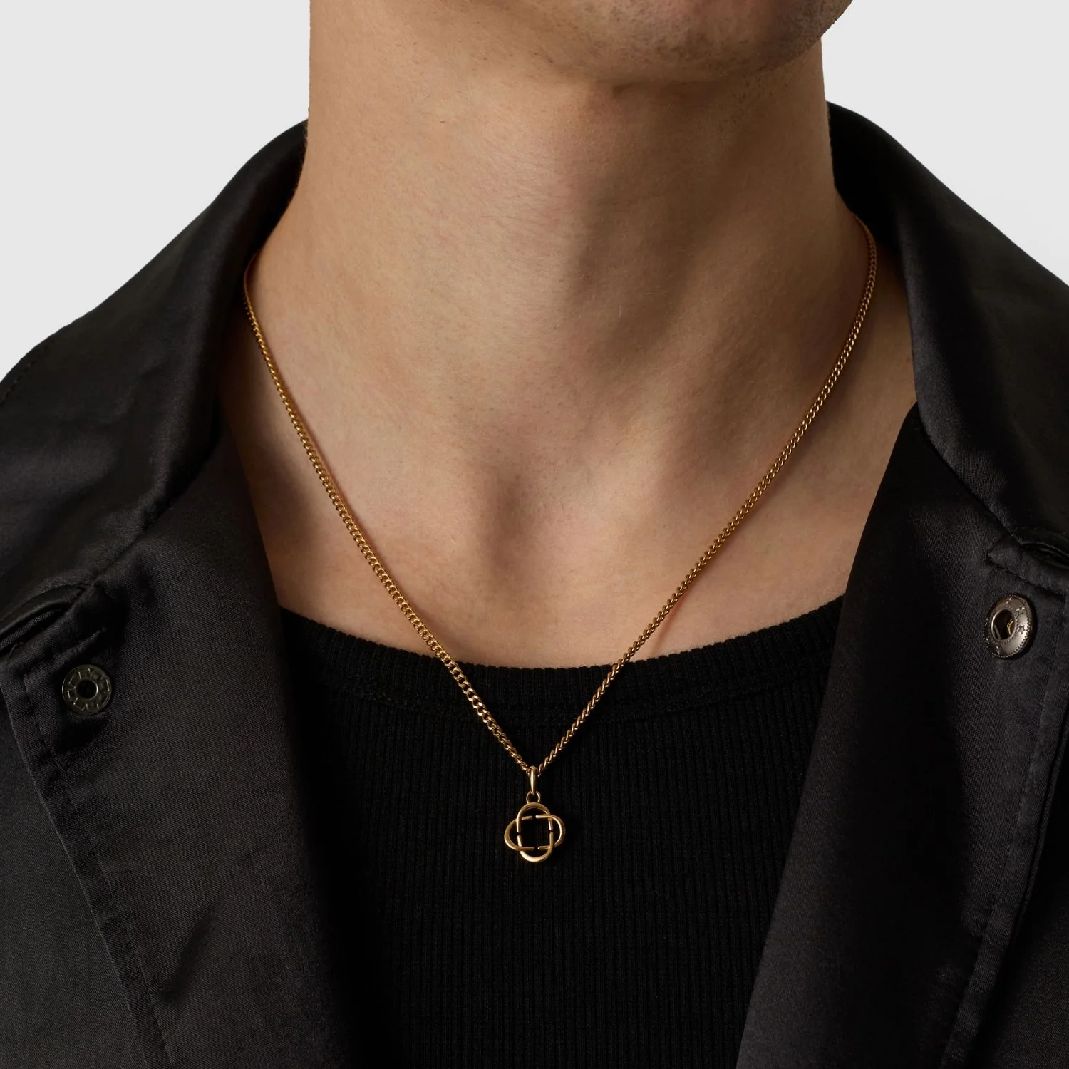 Clover Logo Pendant (Gold) - Image 6