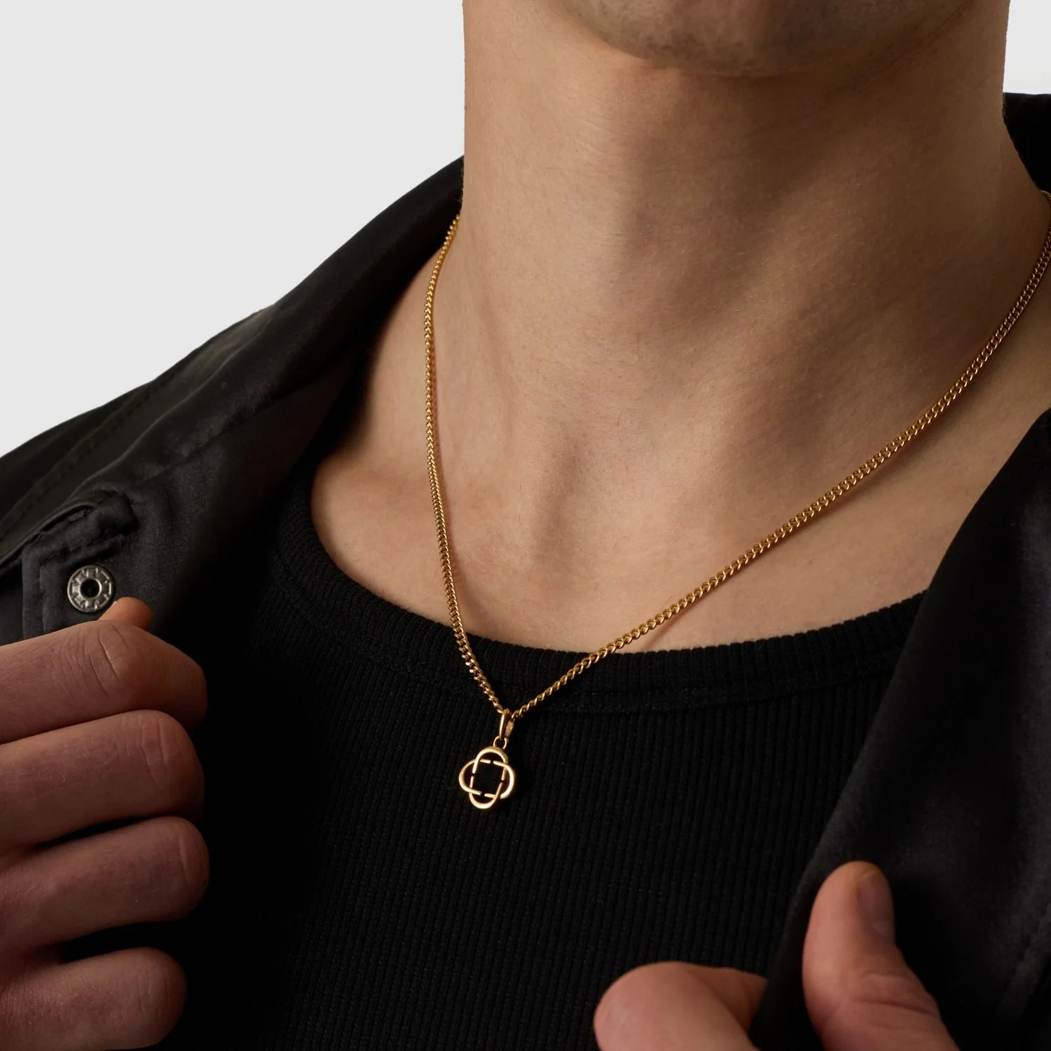 Clover Logo Pendant (Gold) - Image 7
