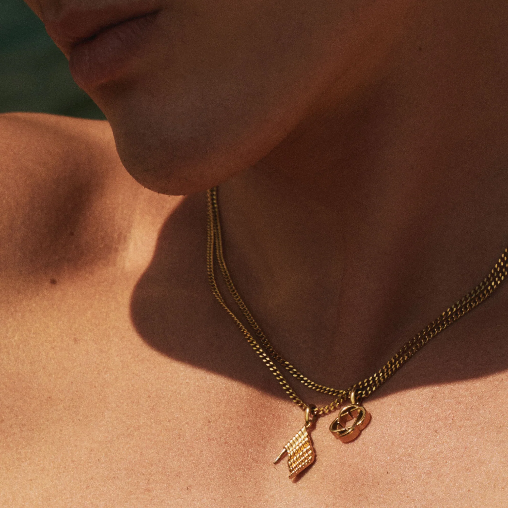 Clover Logo Pendant (Gold) - Image 8