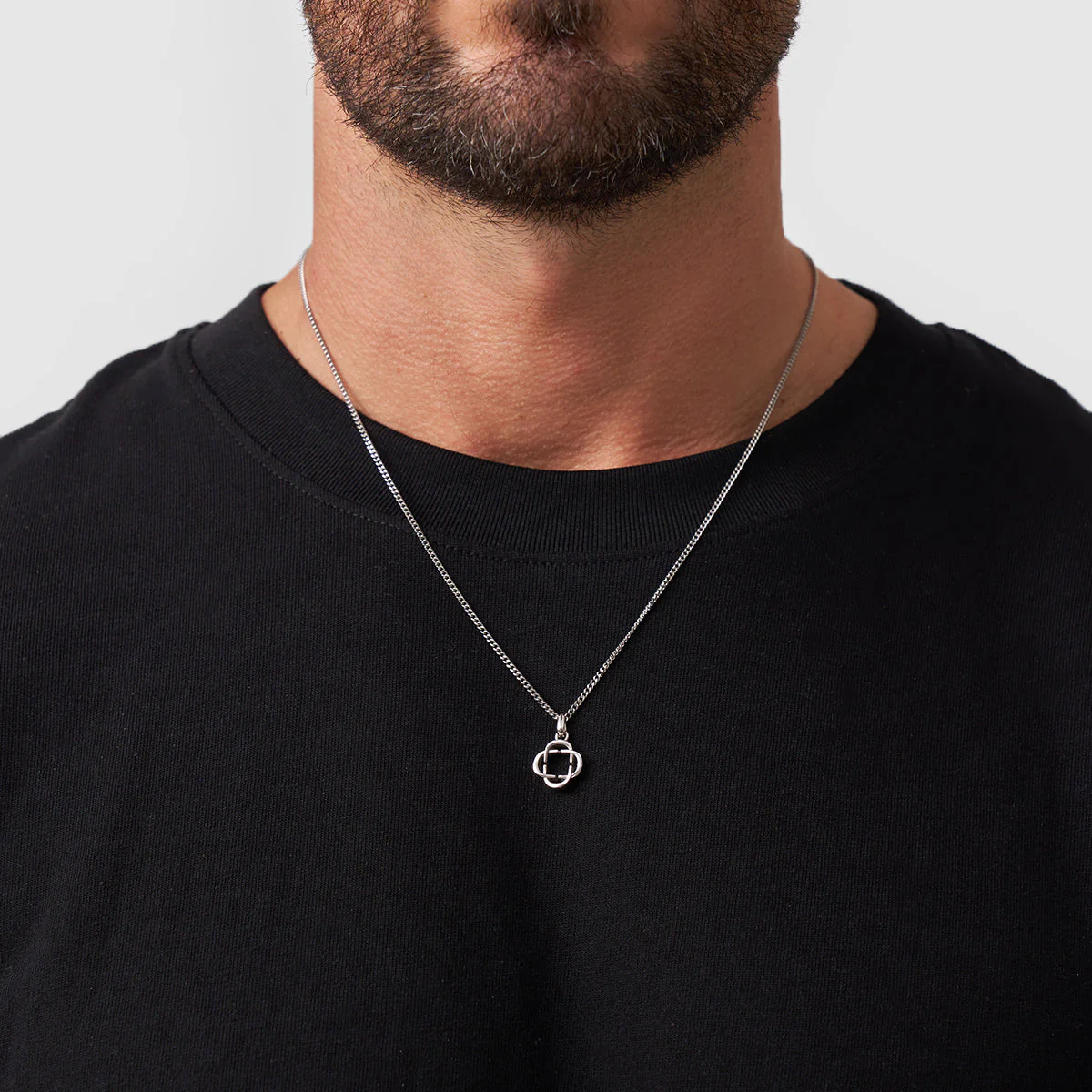 Clover Logo Pendant (Silver) - Image 2