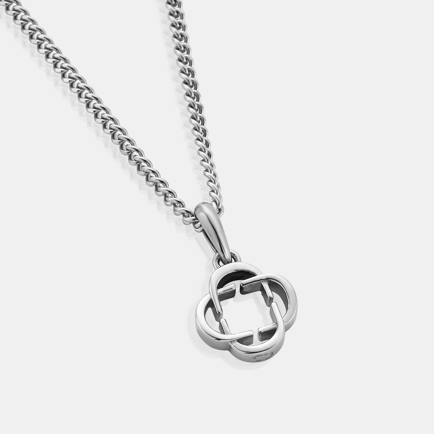 Clover Logo Pendant (Silver) - Image 4