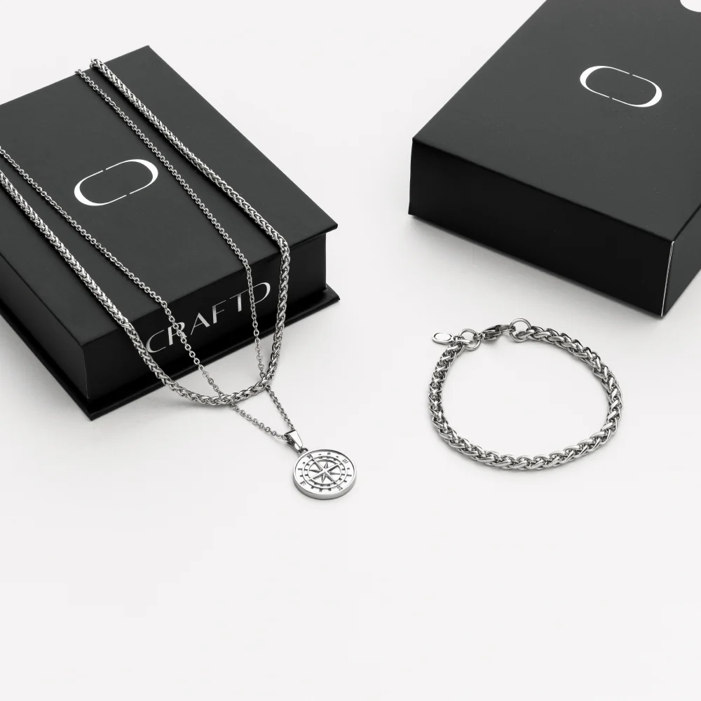 Compass Gift Set (Silver) - Image 4