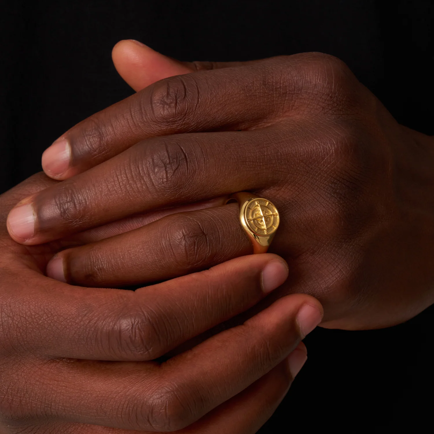 Compass Signet Ring (Gold) - Image 4