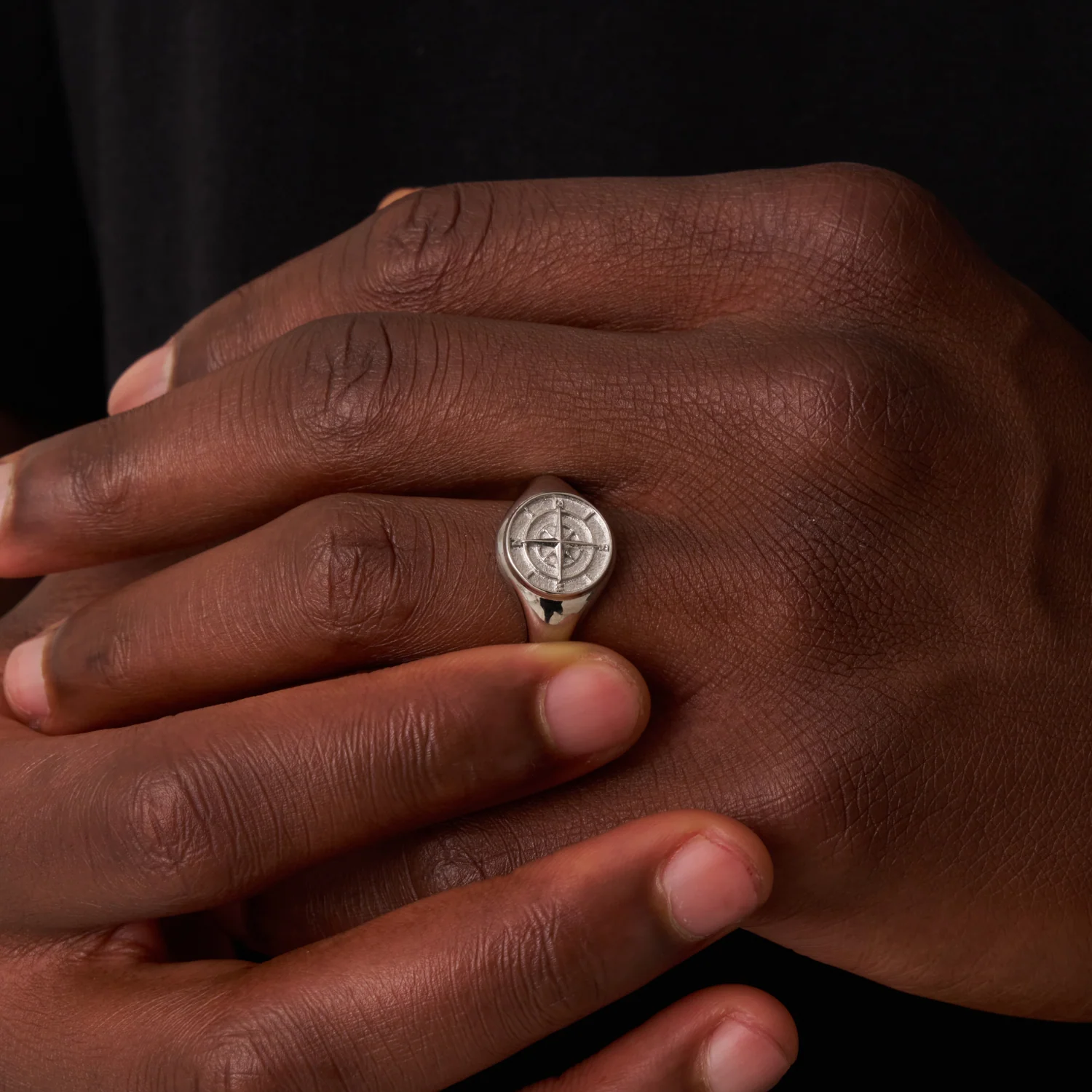Compass Signet Ring (Silver) - Image 3