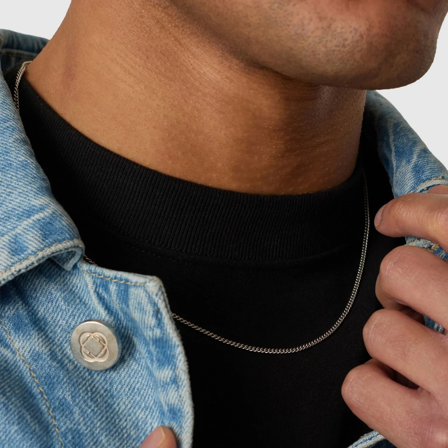 Connell Chain (Silver) 2mm - Image 4