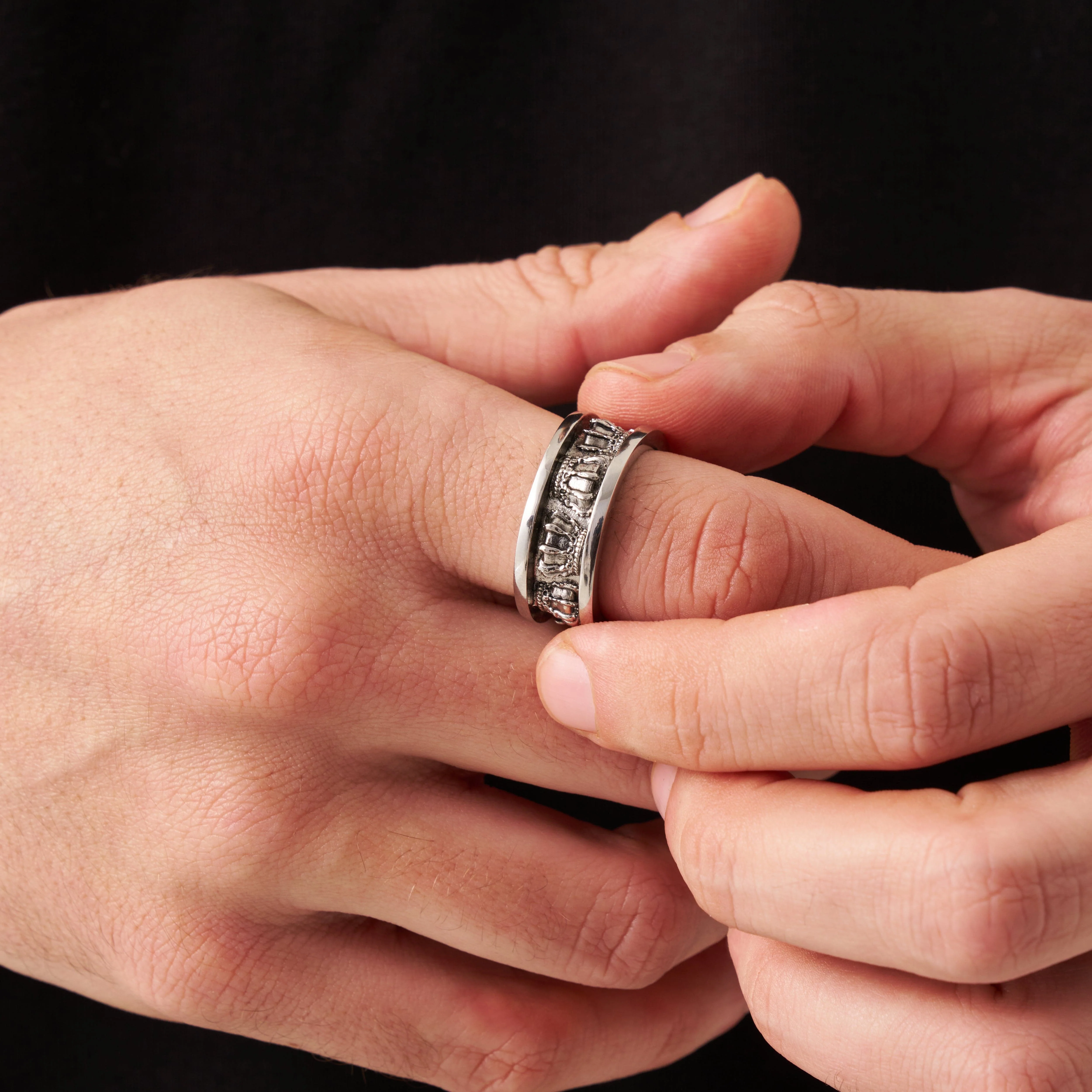 Crown Band Ring (Silver) - Image 2