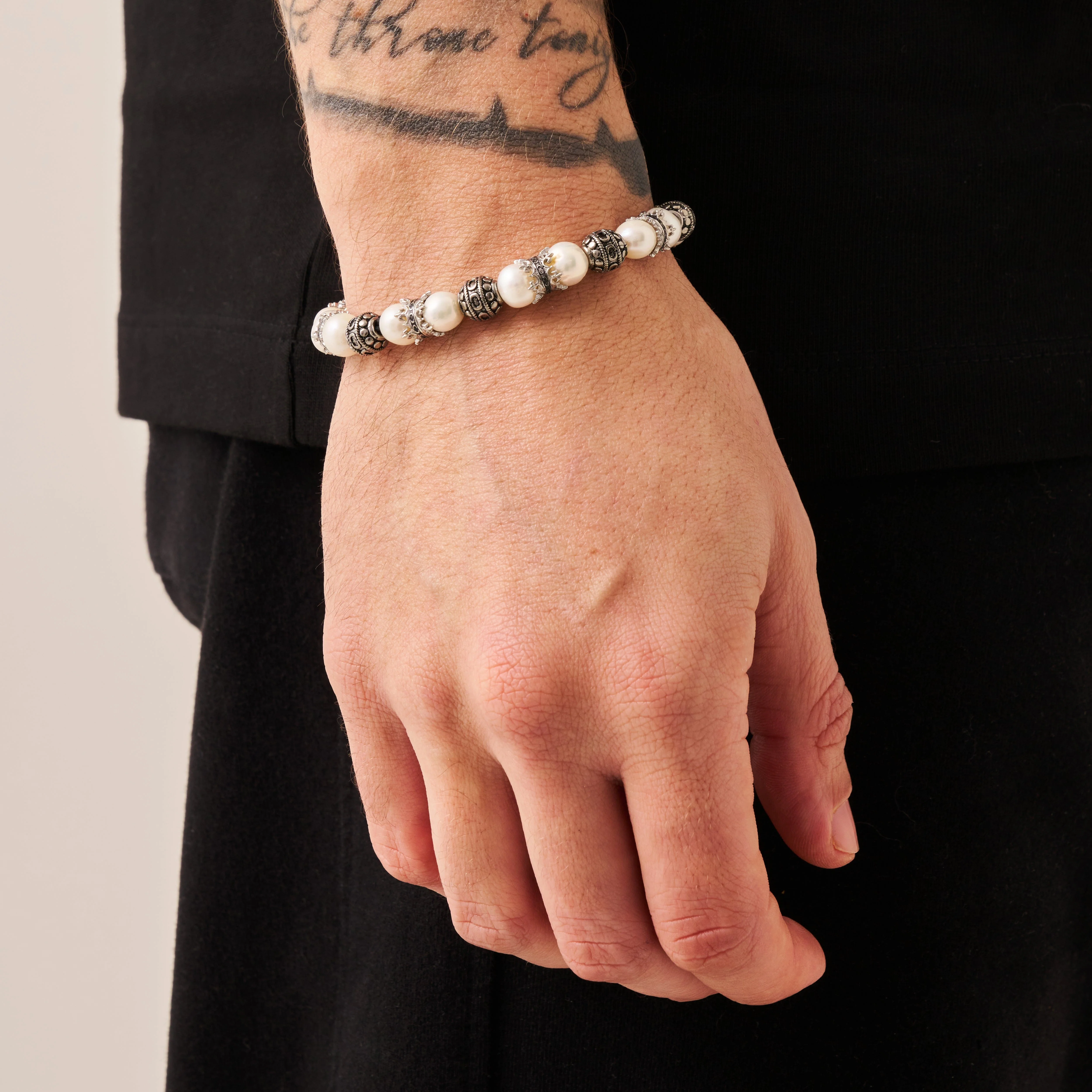 Crown Jewels Pearl Bracelet (Silver) - Image 2