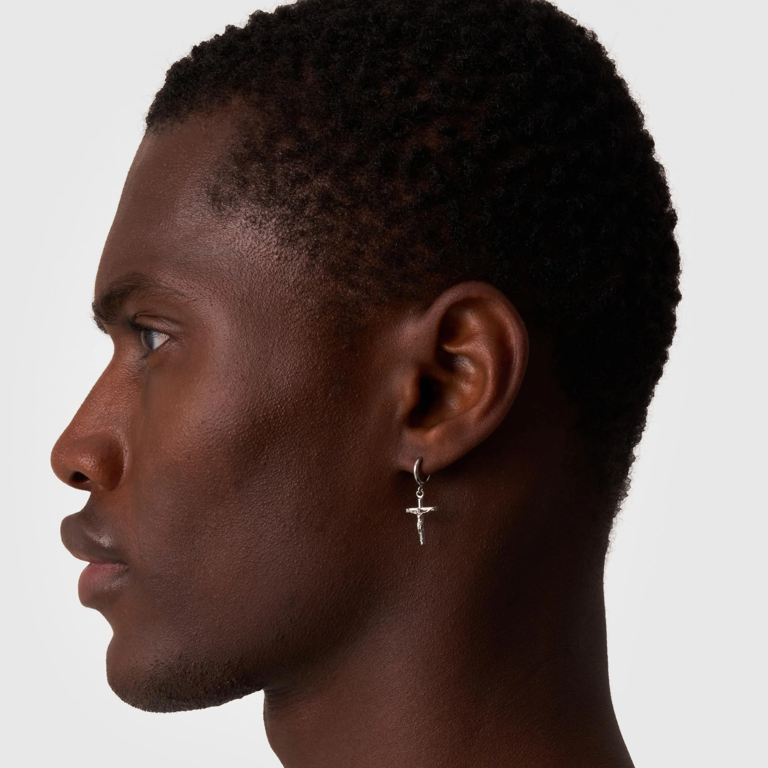 Crucifix Earring (Silver) - Image 4