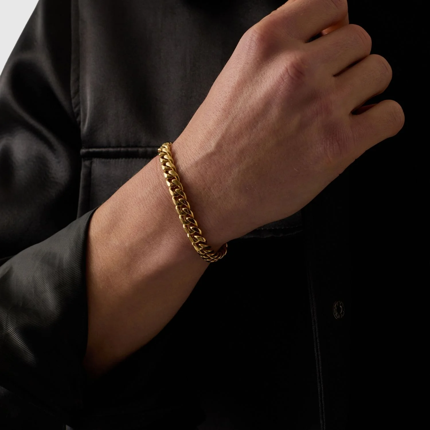 Cuban Bracelet (Gold) 8mm - Image 7