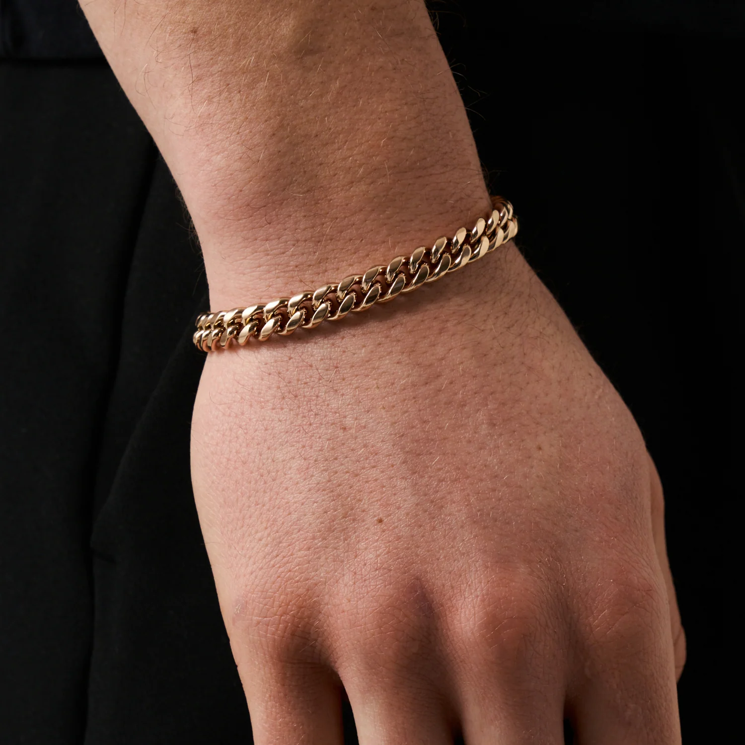 Cuban Bracelet (Rose Gold) 8mm - Image 2