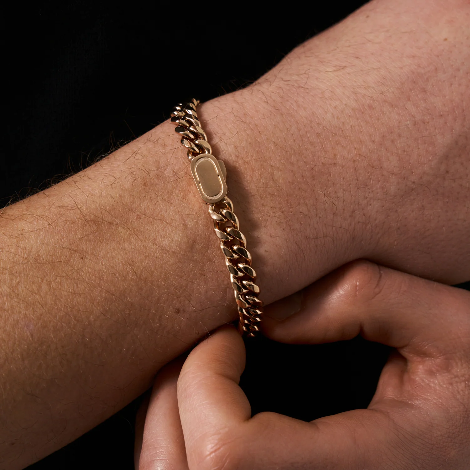 Cuban Bracelet (Rose Gold) 8mm - Image 4