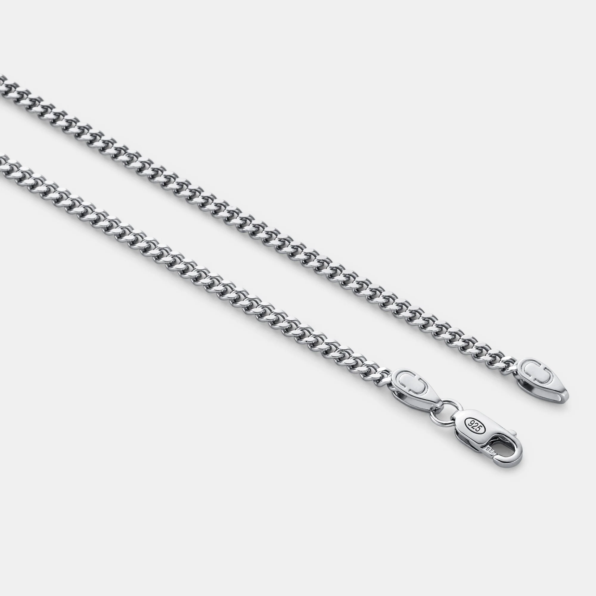 Cuban (Sterling Silver) 2mm - Image 6