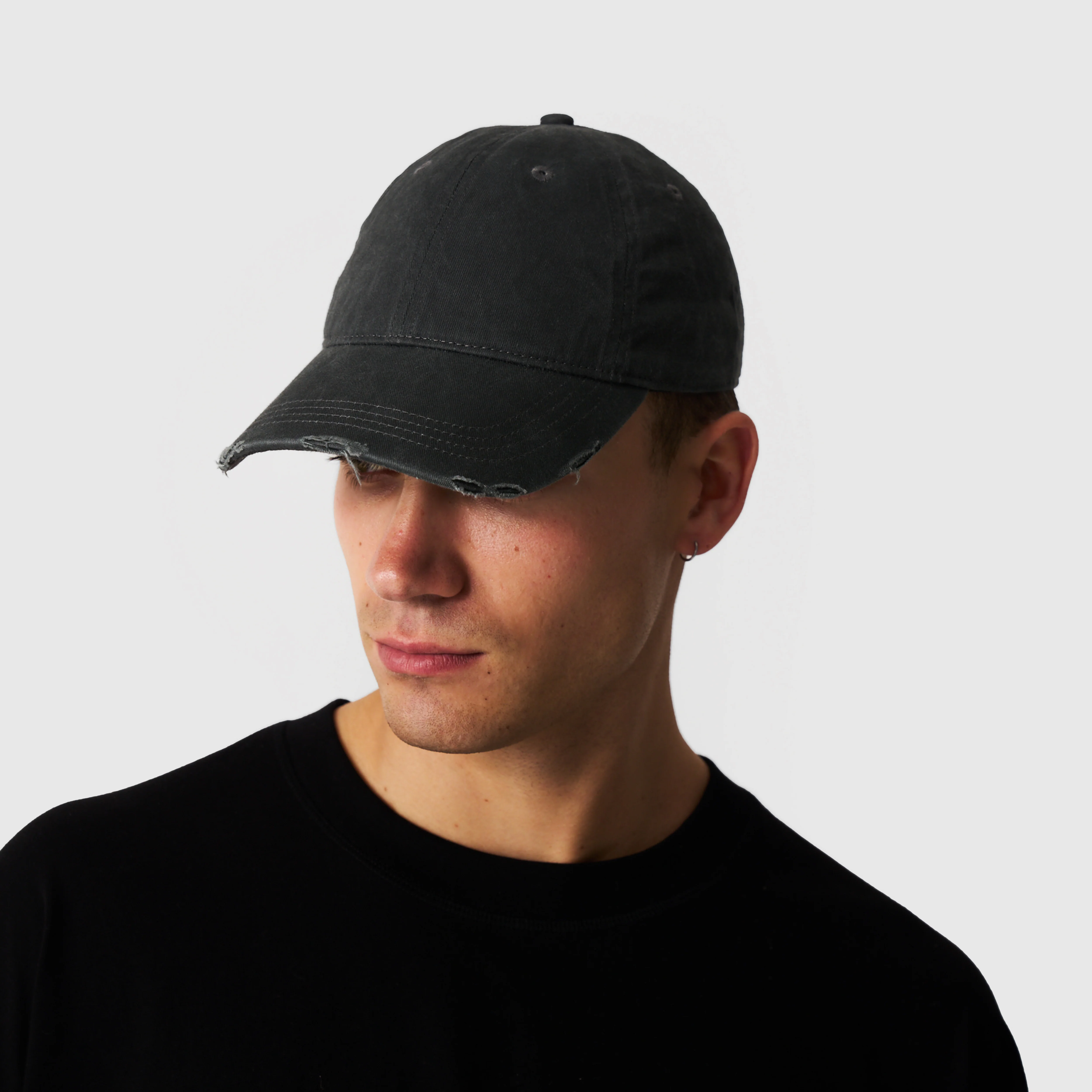 Distressed Cap (Washed Black) - Image 7