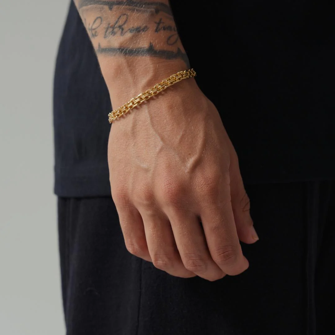 Double Belcher Bracelet (Gold) - Image 2