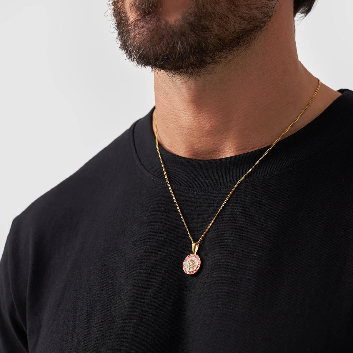 Enamel Saint Christopher (Gold) - Image 3
