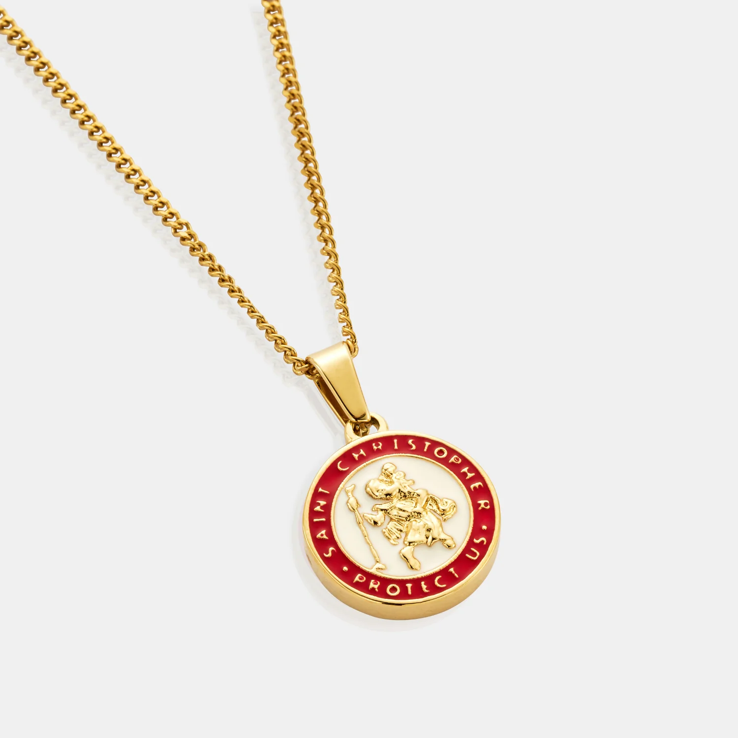 Enamel Saint Christopher (Gold) - Image 4