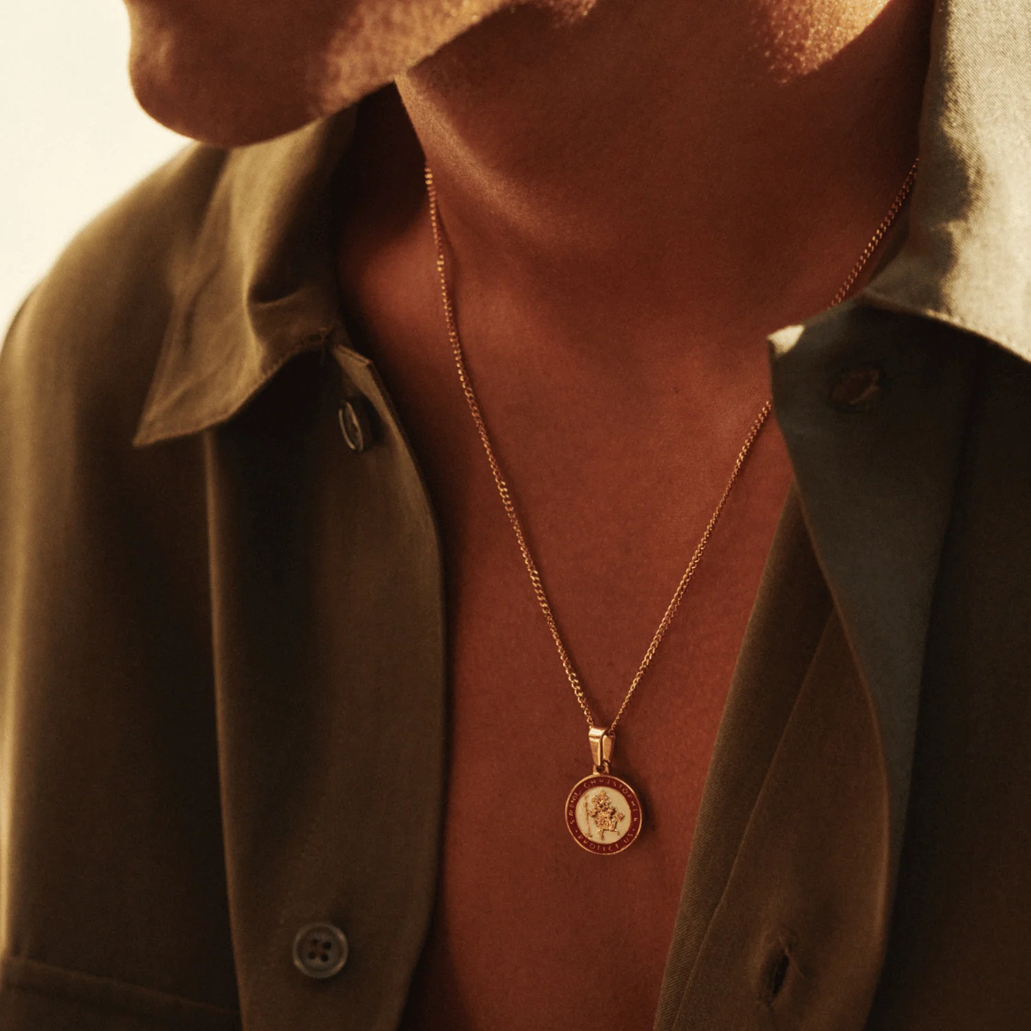 Enamel Saint Christopher (Gold) - Image 5