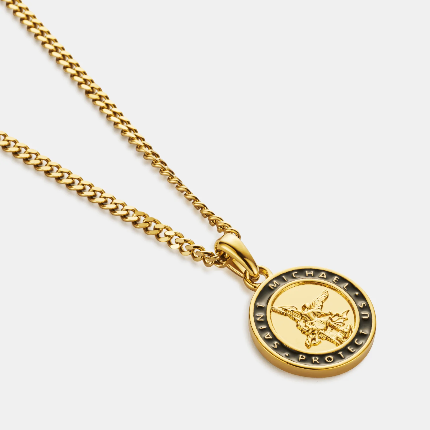 Enamel St Michael (Gold) - Image 4