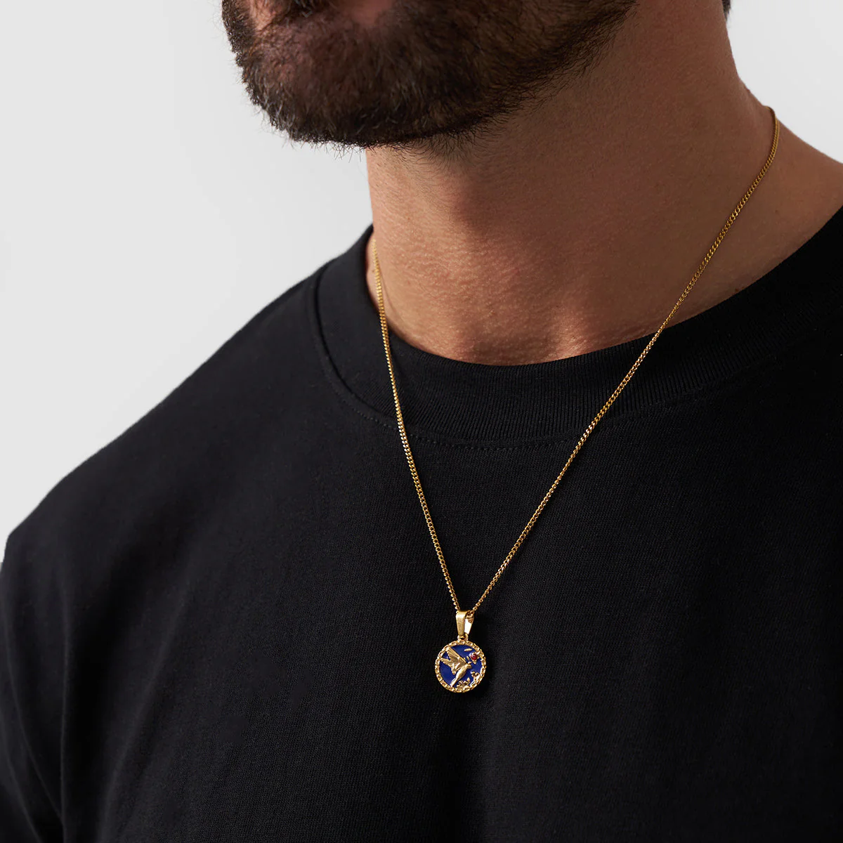 Enamel Swallow Pendant (Gold) - Image 3