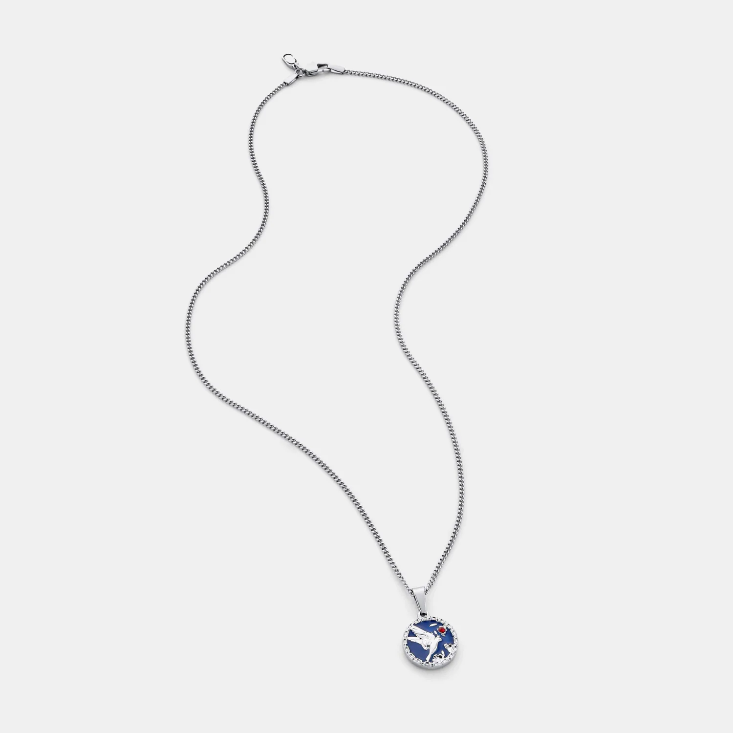 Enamel Swallow Pendant (Silver) - Image 9