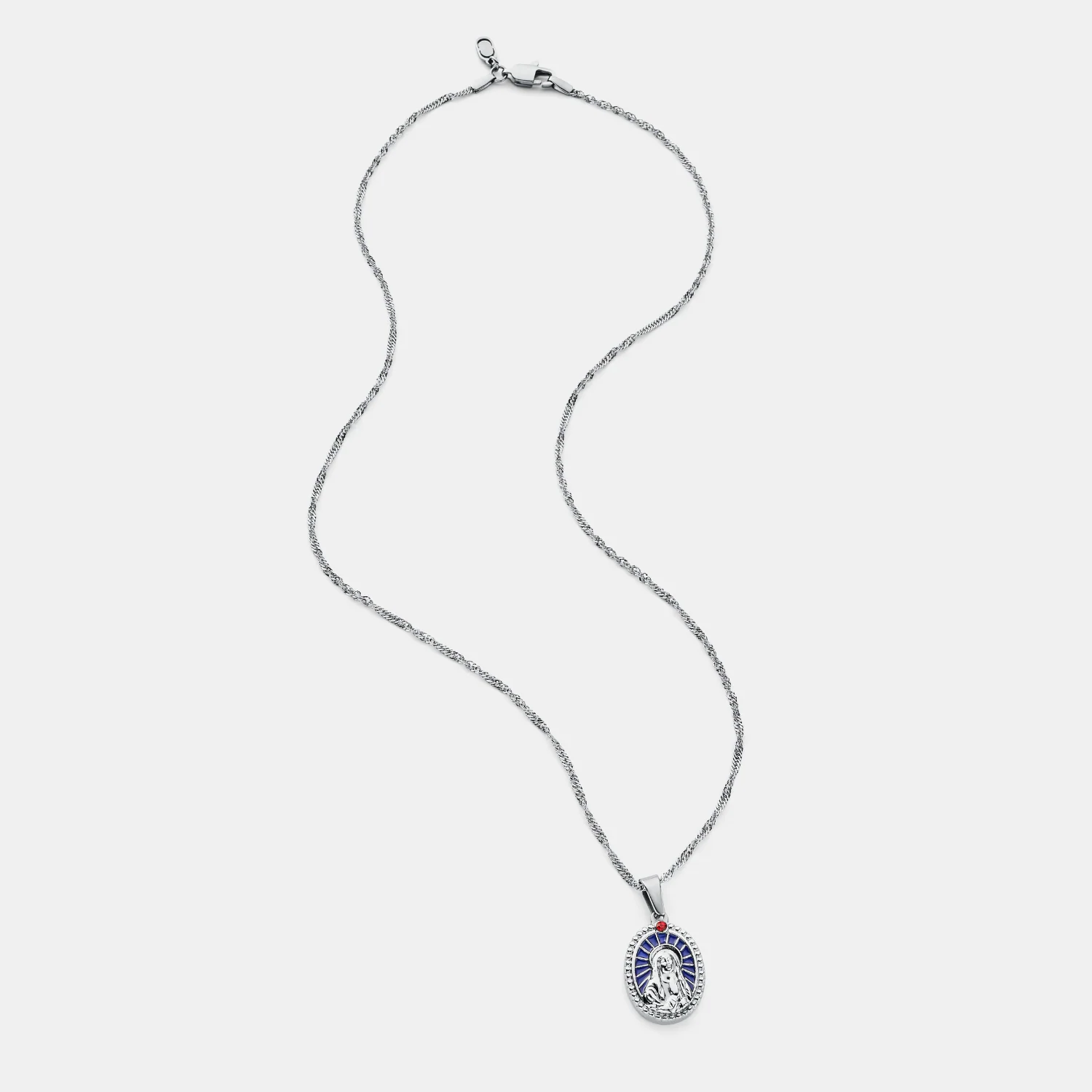 Enamel Virgin Mary (Silver) - Image 8