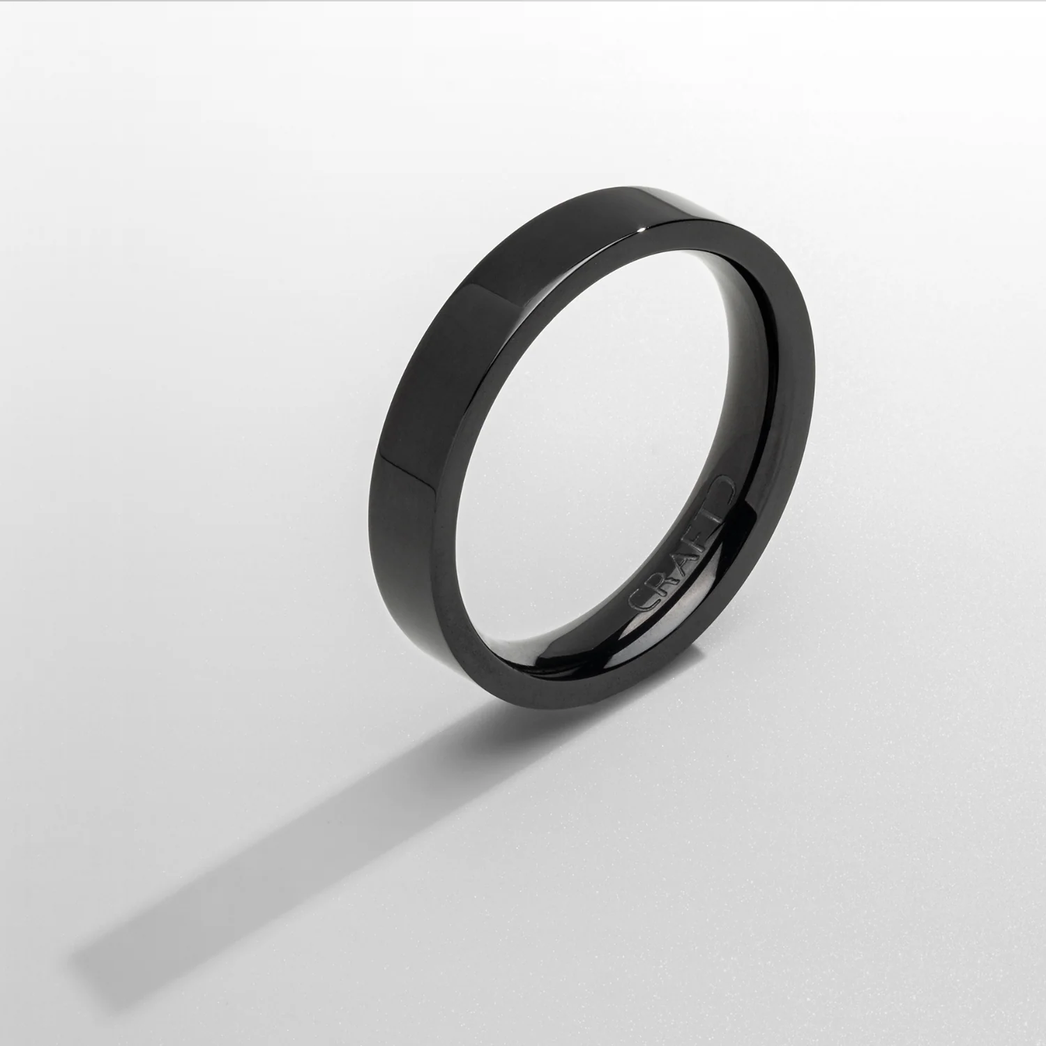 Flat Band Ring (Black) 5mm - Image 3