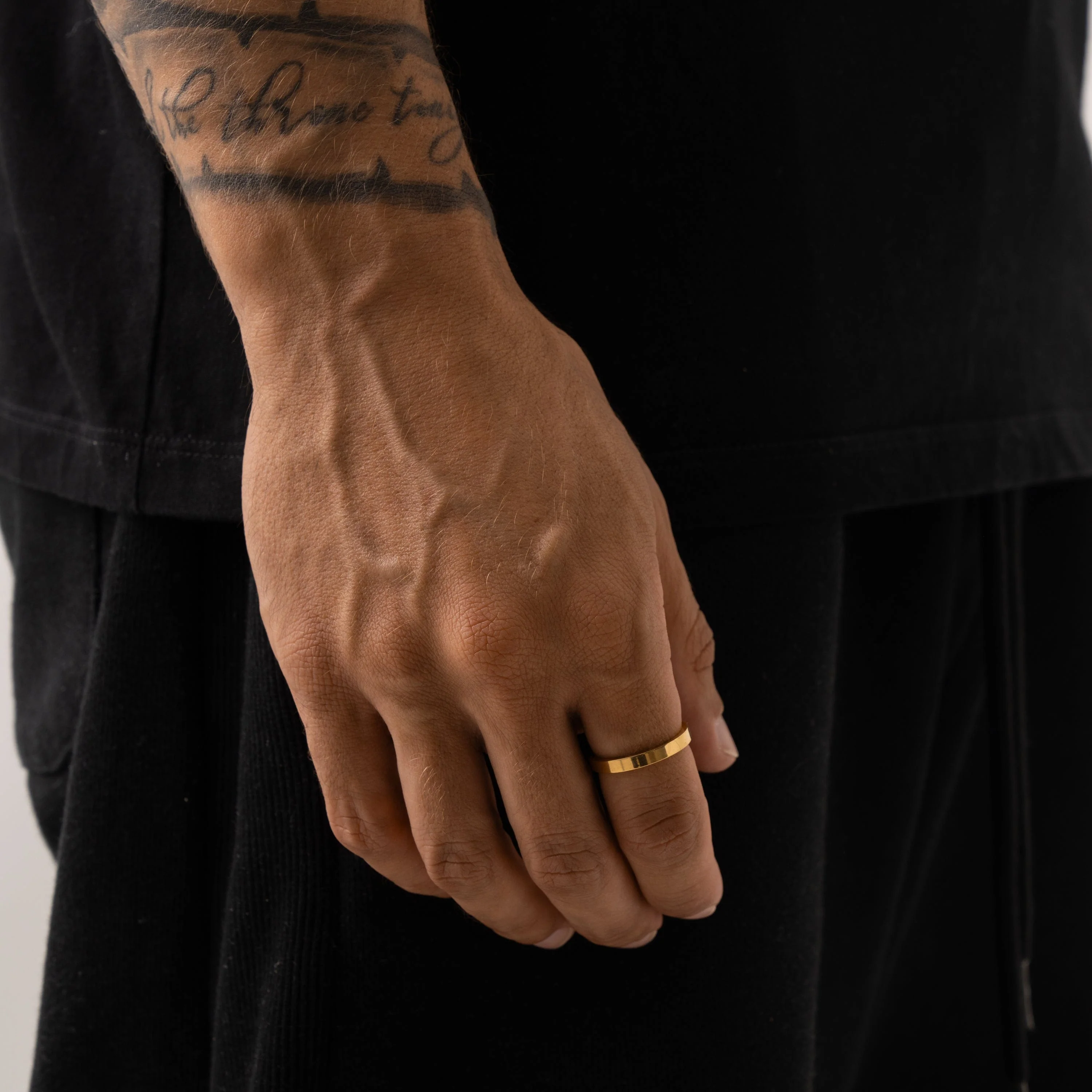 Flat Band Ring (Gold) 3mm - Image 2