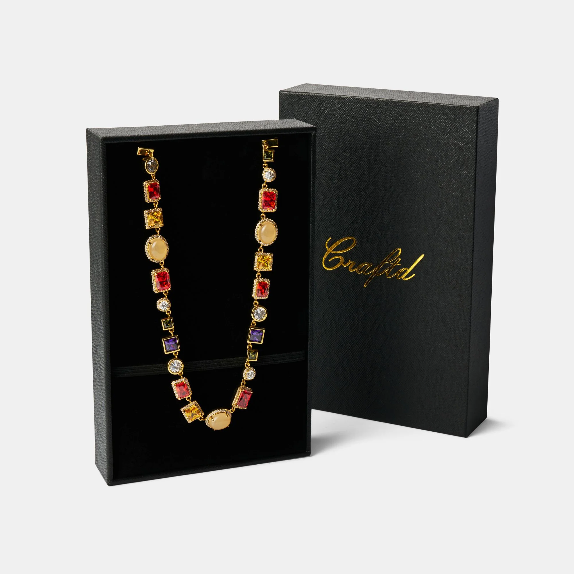 Gemstone Necklace (Gold) - Image 7
