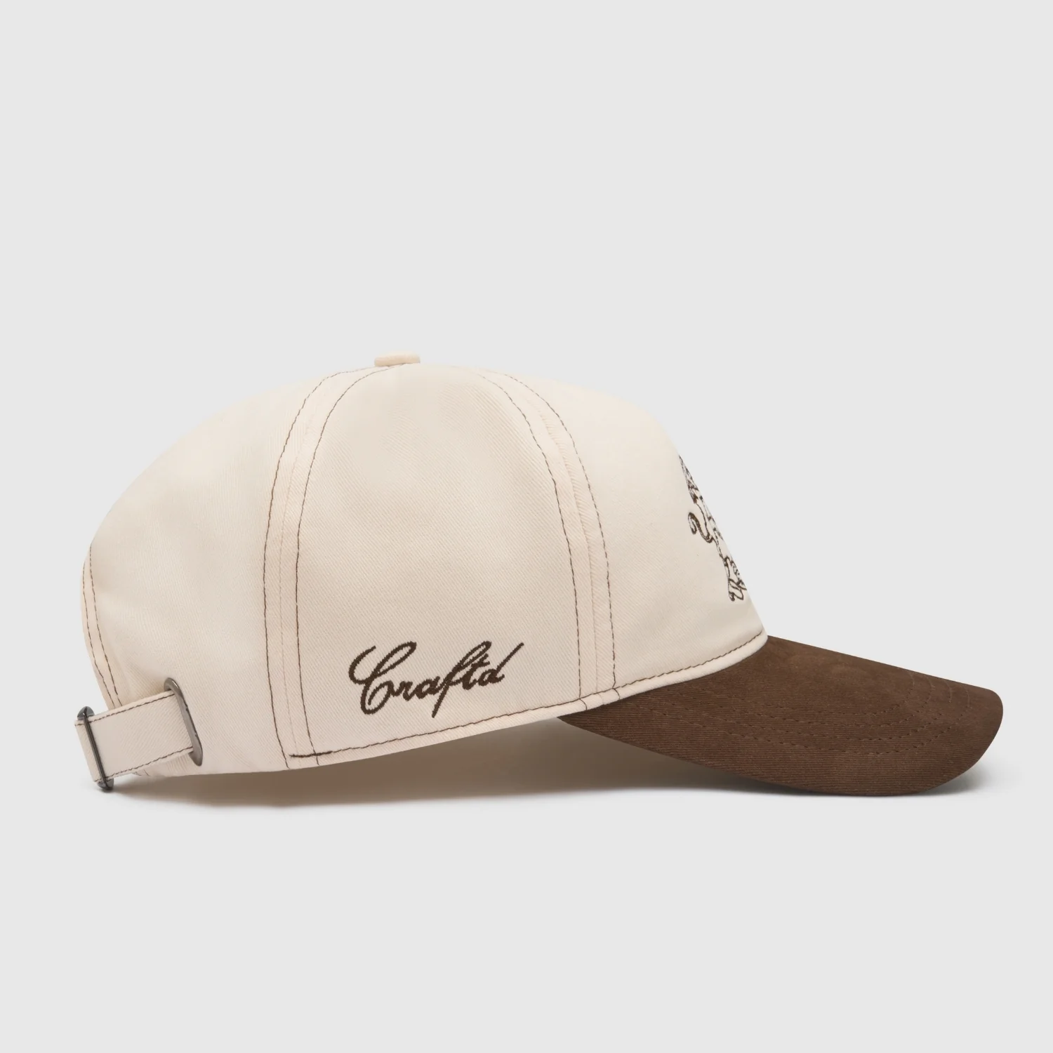 Gentlemen's Club Cap (Cream/Brown) - Image 2