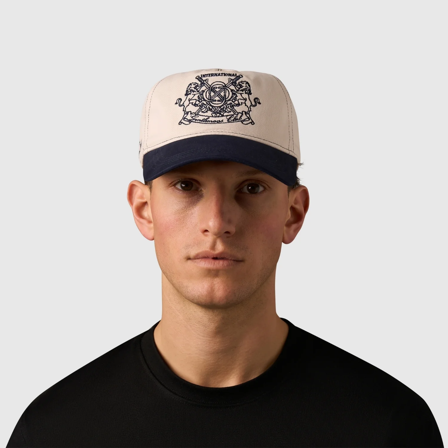 Gentlemens Club Cap (Cream/Navy) - Image 4