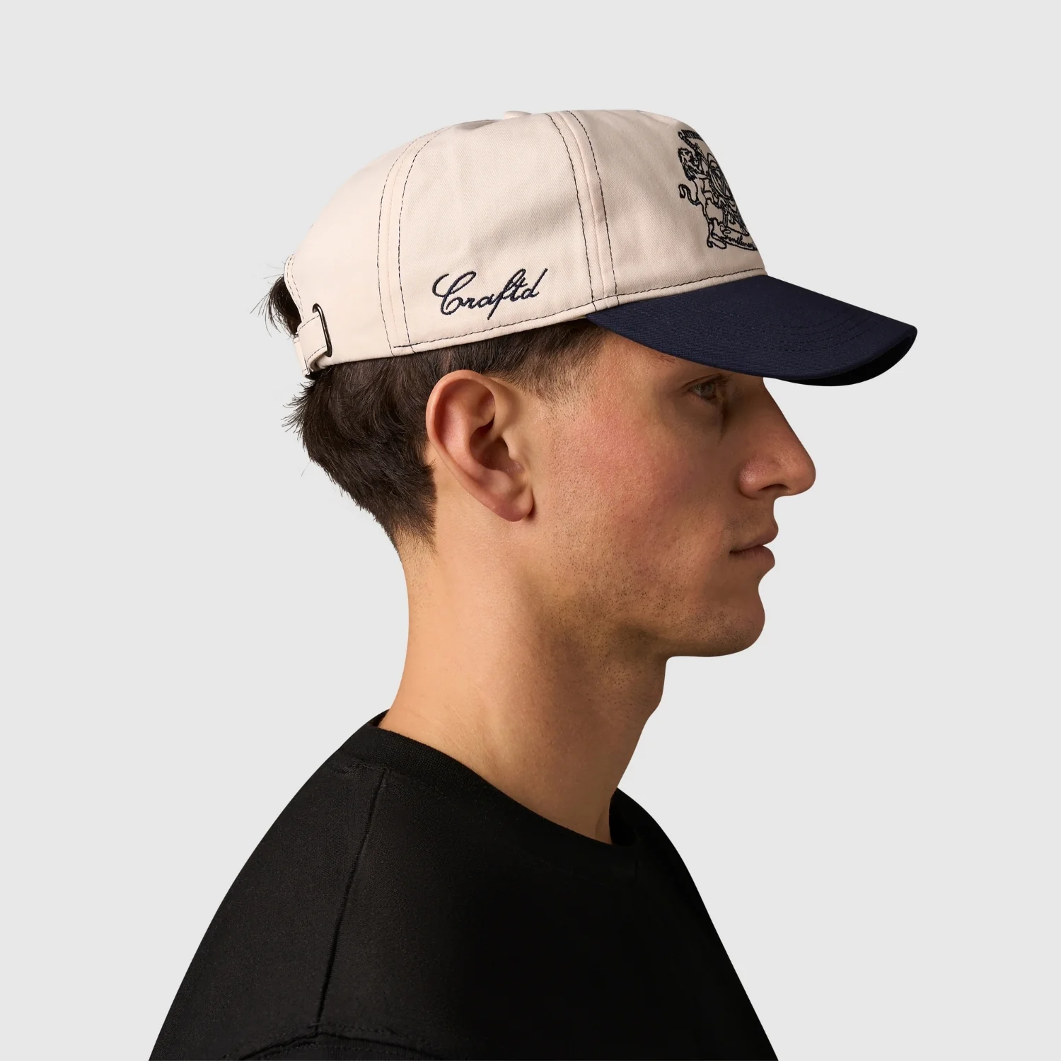 Gentlemens Club Cap (Cream/Navy) - Image 5