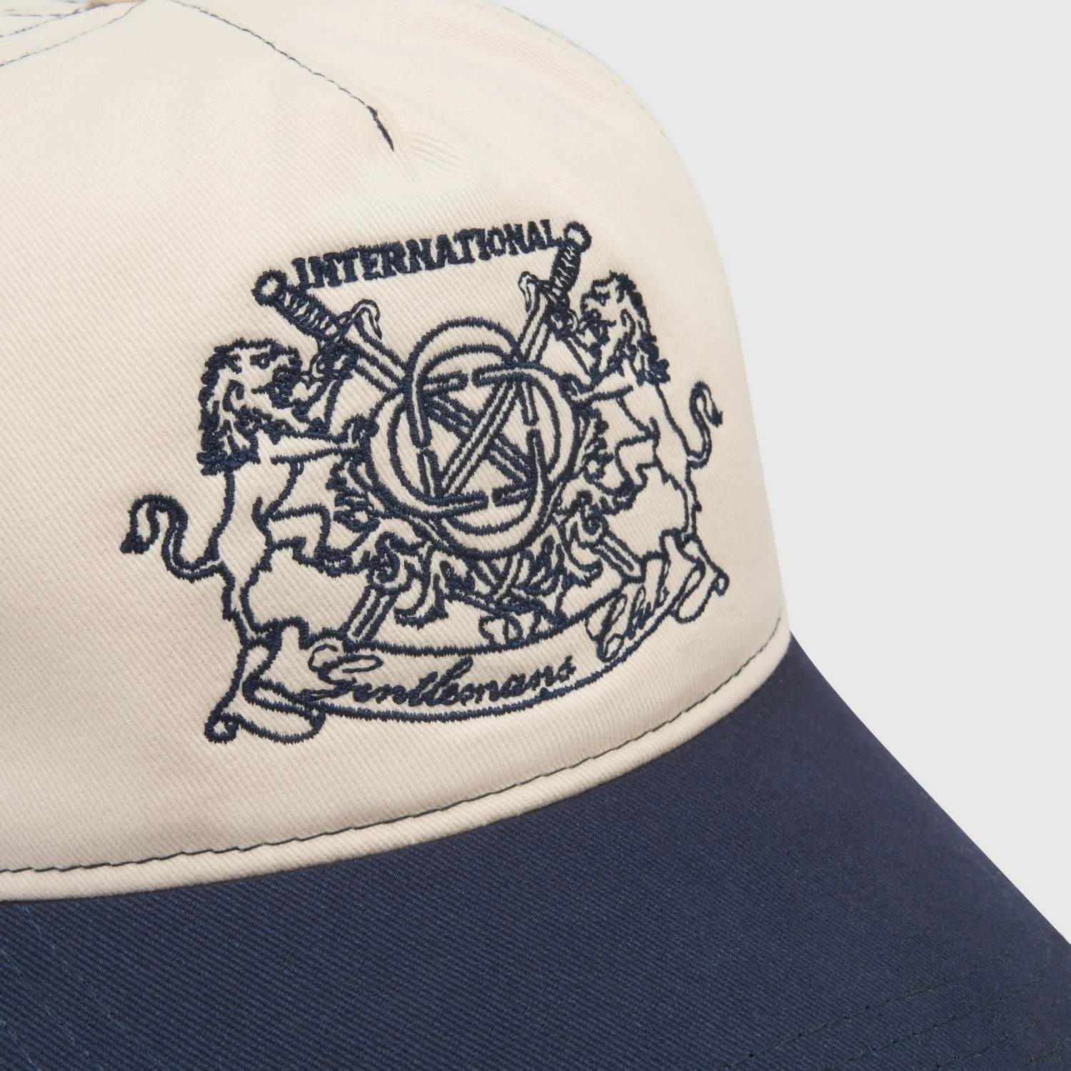 Gentlemens Club Cap (Cream/Navy) - Image 6