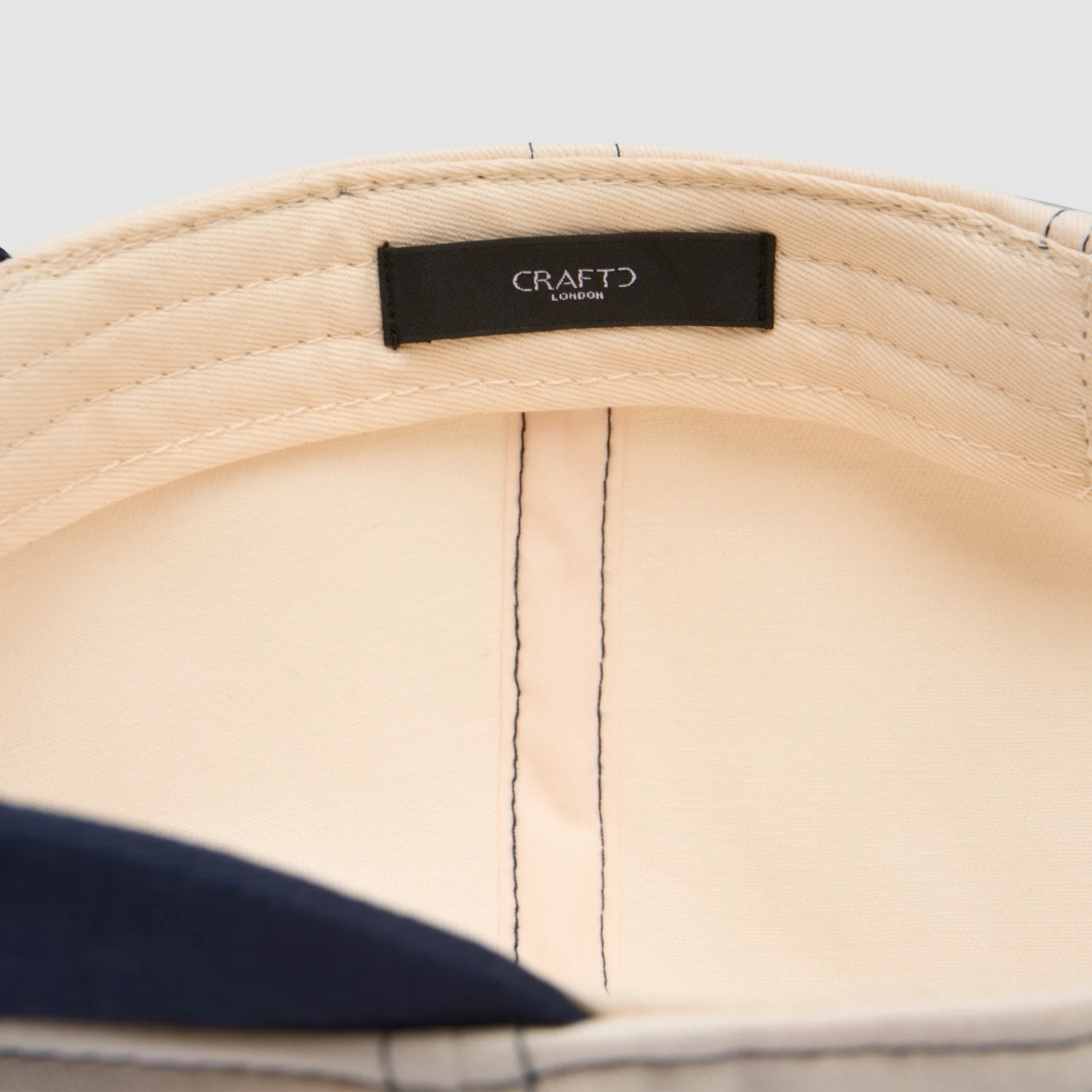 Gentlemens Club Cap (Cream/Navy) - Image 7