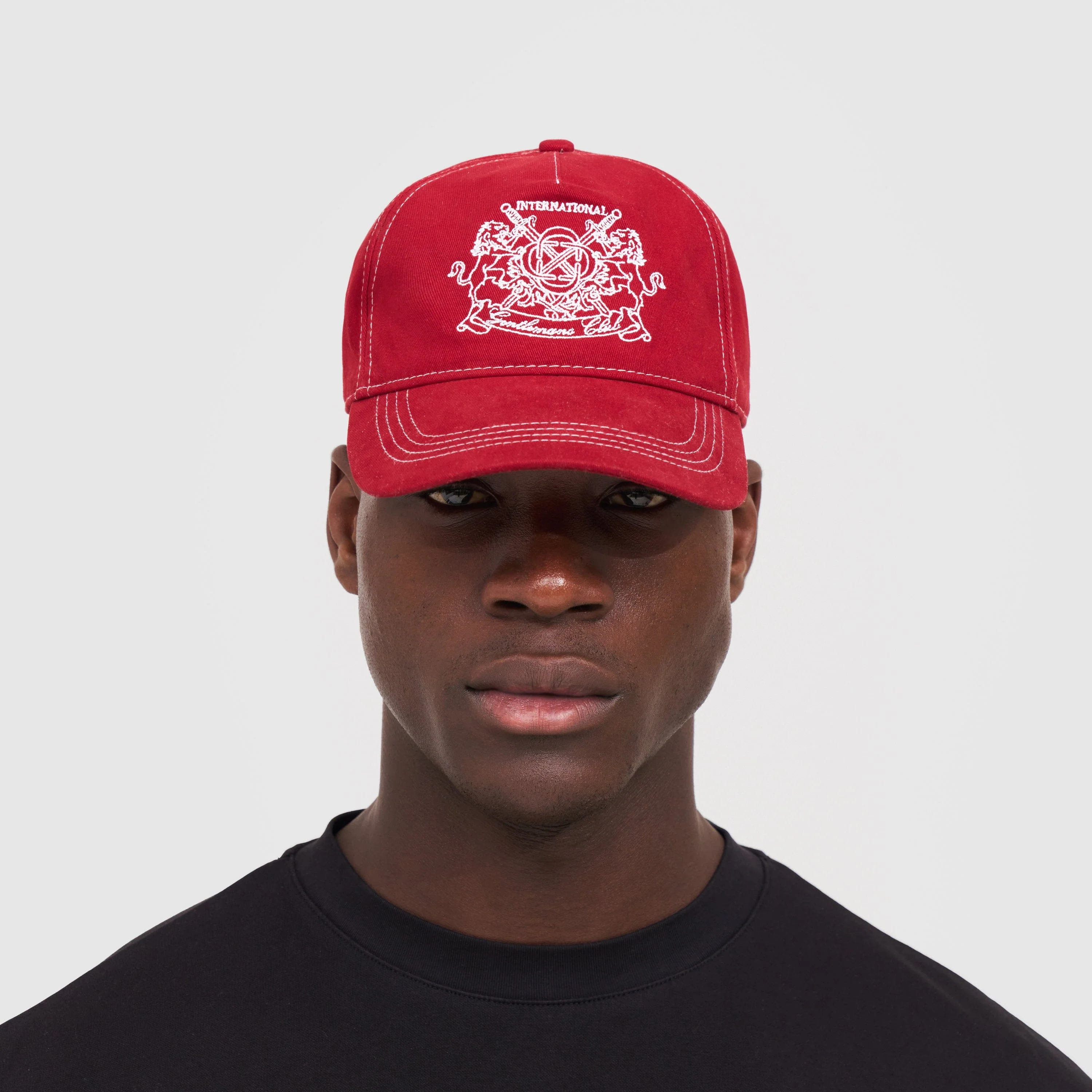 Gentlemen's Club Cap (Red/White) - Image 4