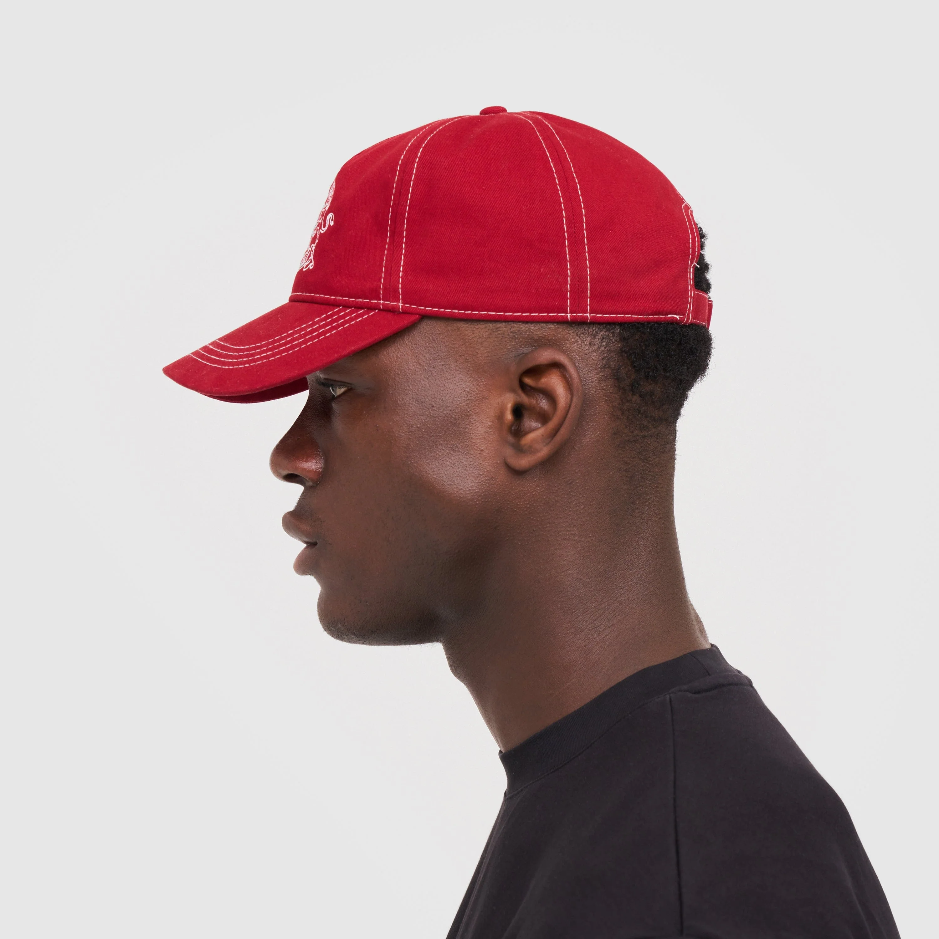 Gentlemen's Club Cap (Red/White) - Image 5