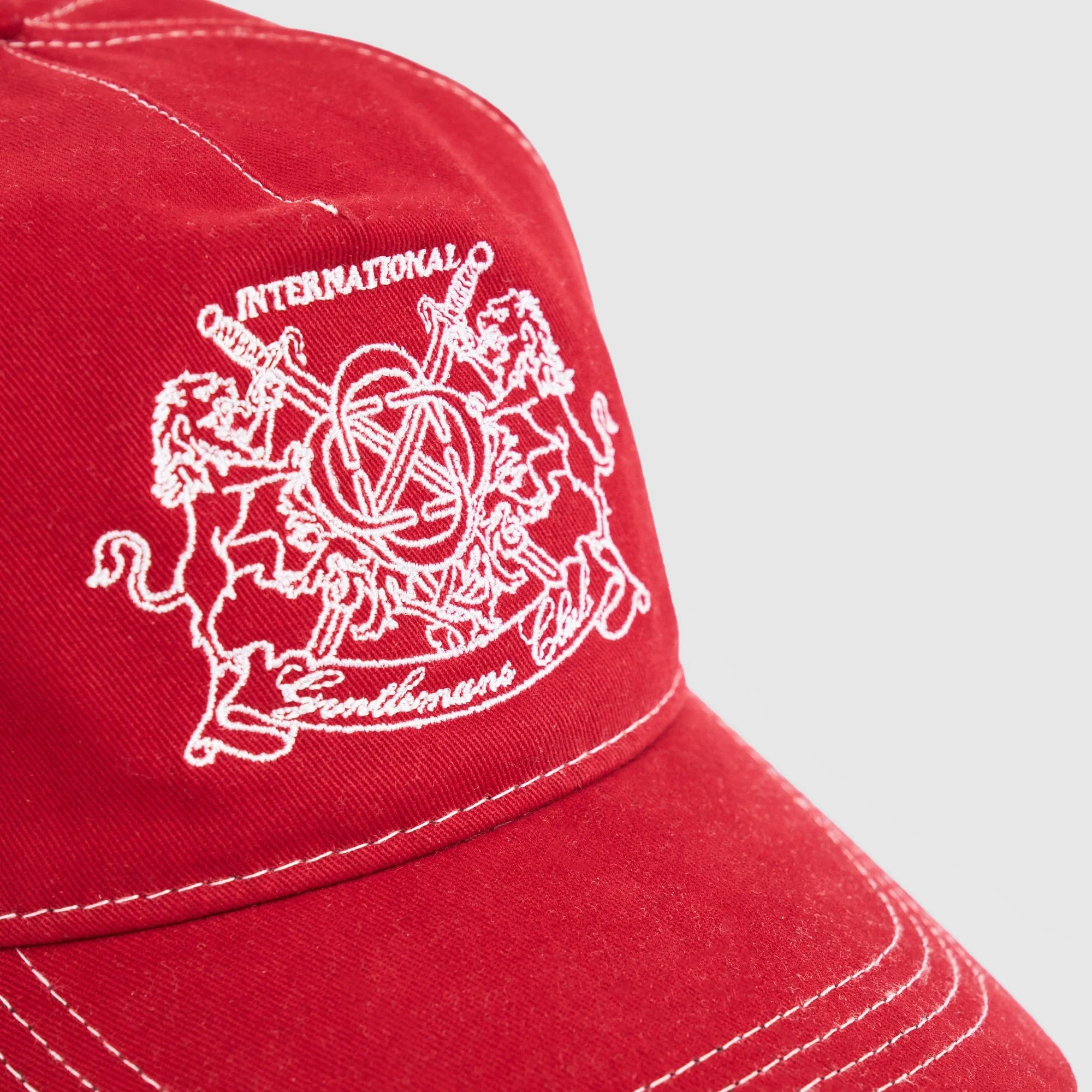 Gentlemen's Club Cap (Red/White) - Image 6