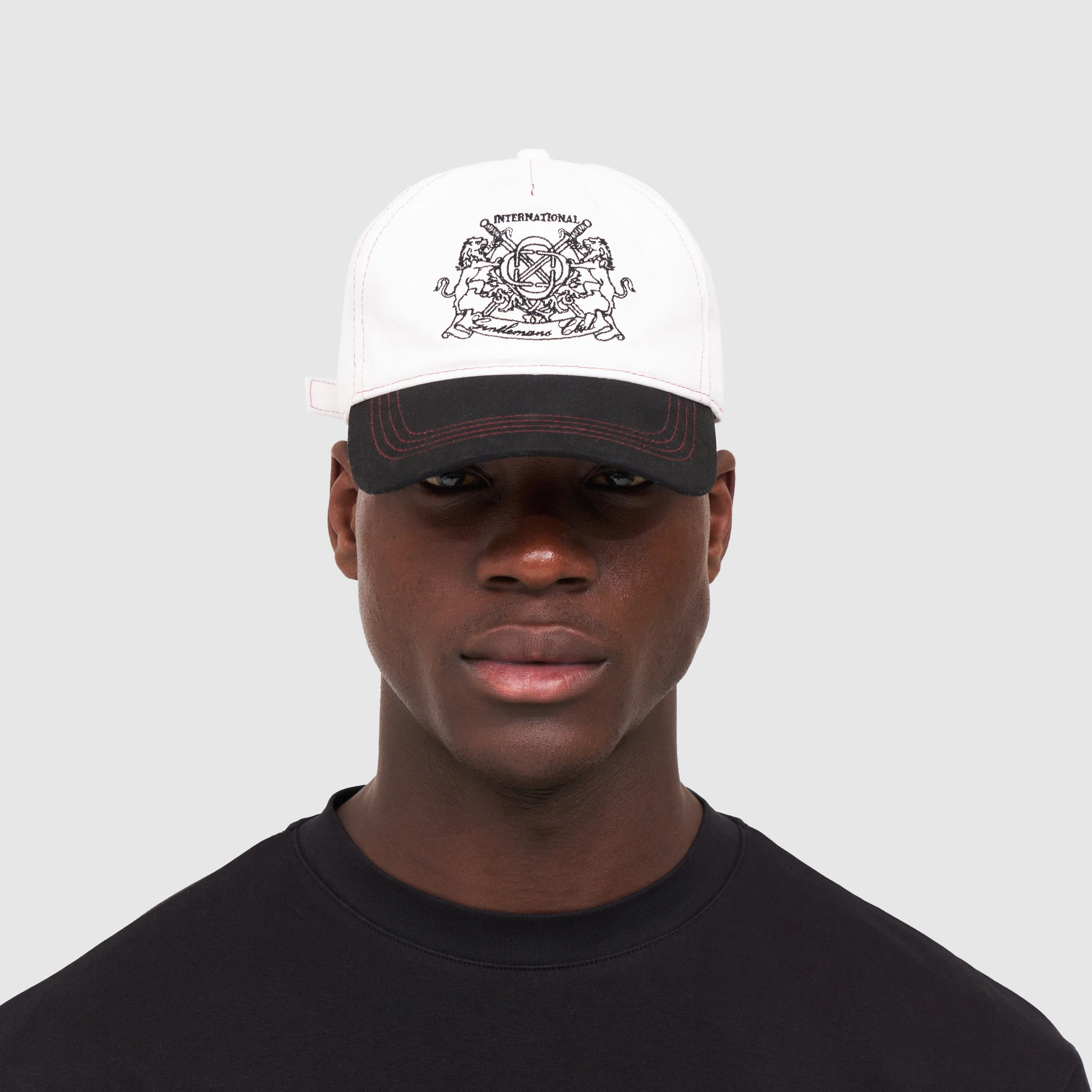 Gentlemen's Club Cap (White/Black) - Image 4
