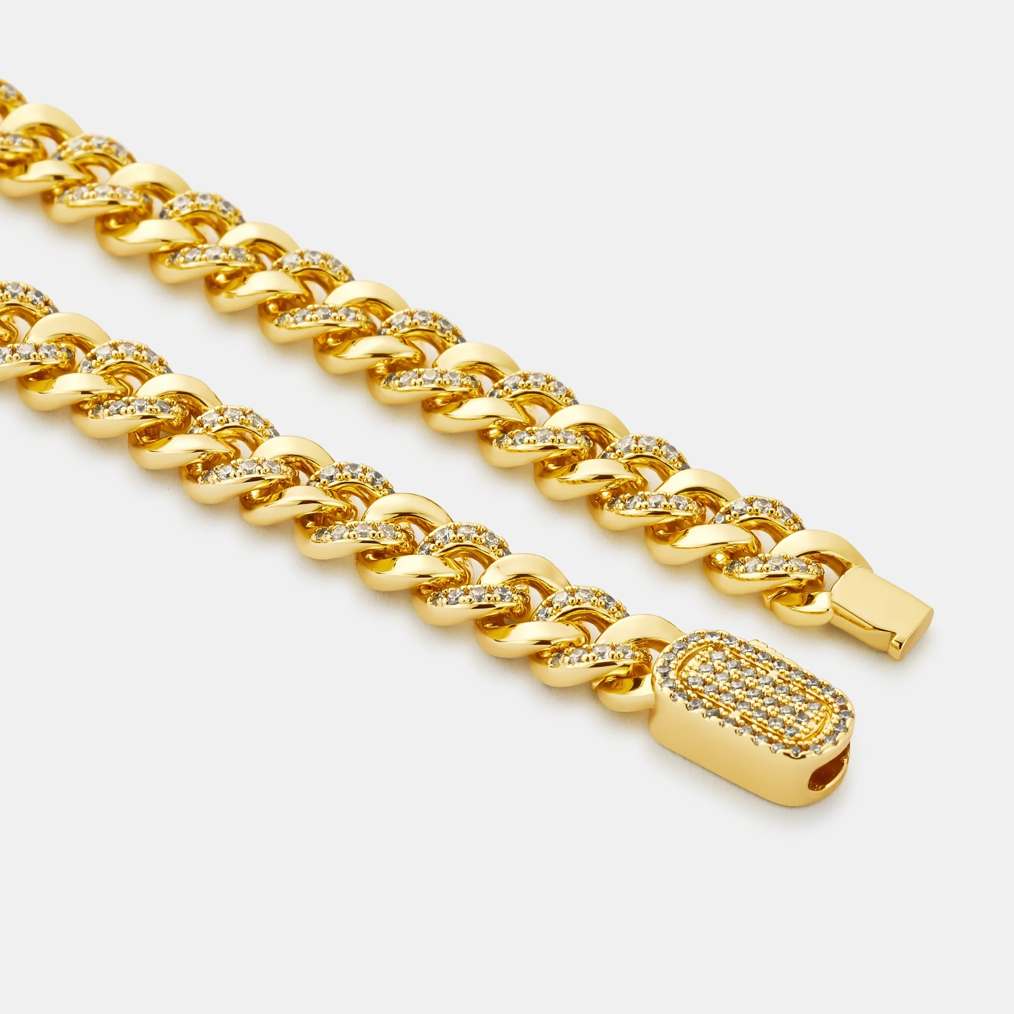 Half Iced Cuban (Gold) 6mm - Image 3