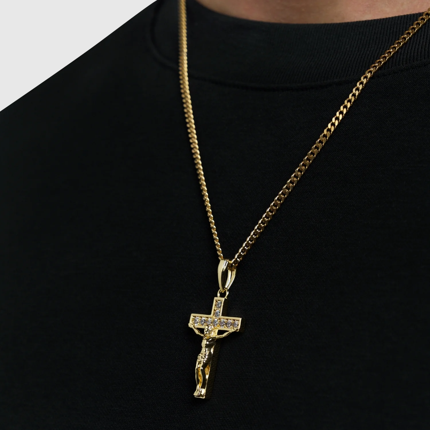 Iced Crucifix (Gold) - Image 3