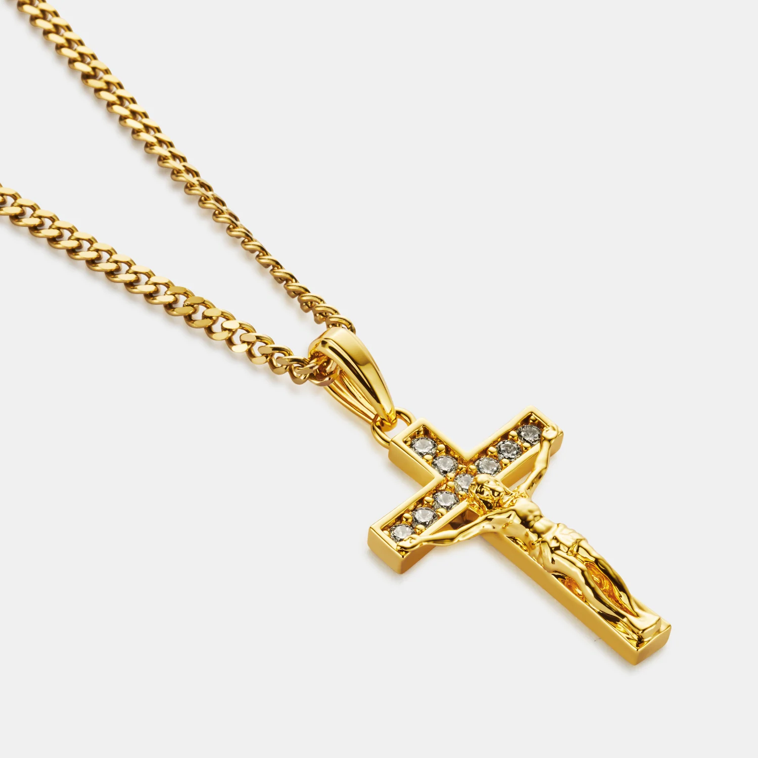 Iced Crucifix (Gold) - Image 4