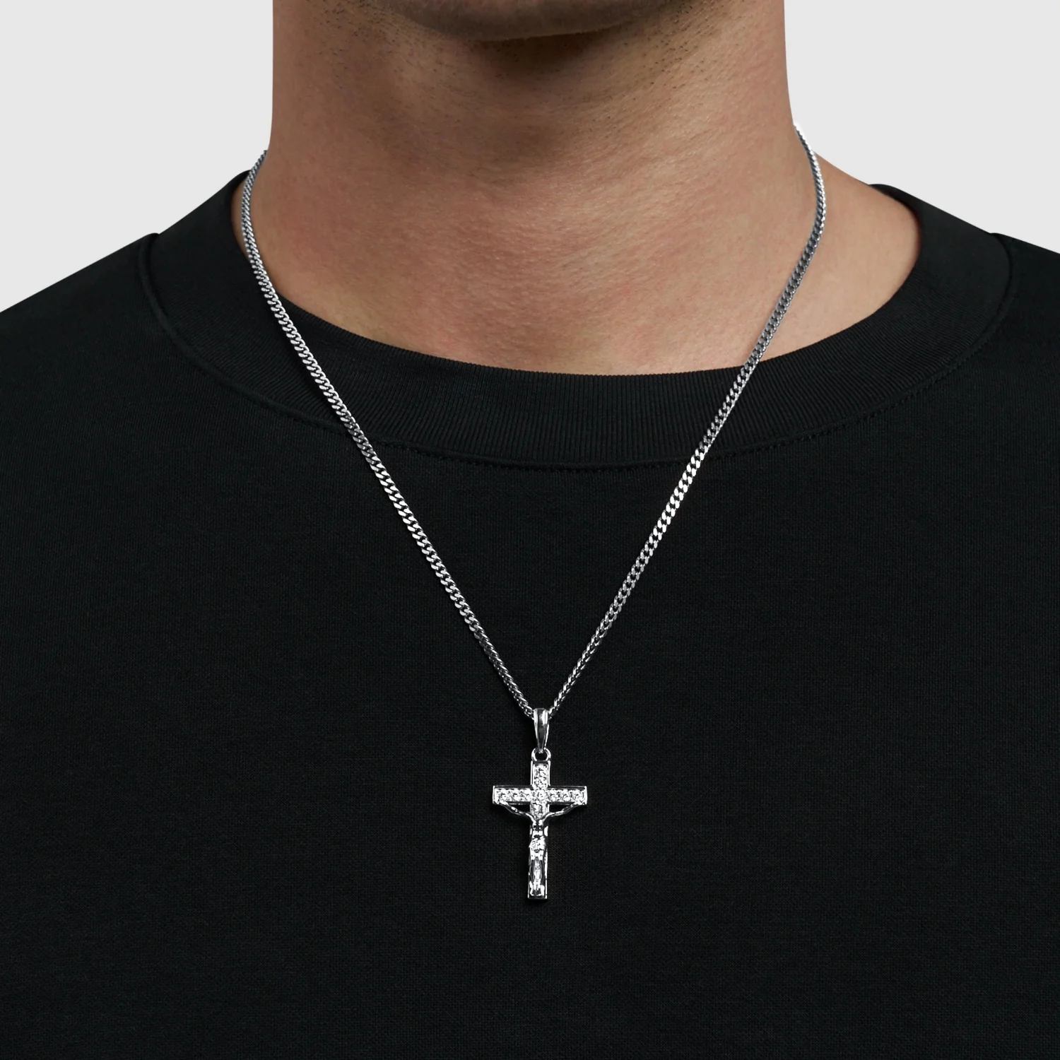 Iced Crucifix (Silver) - Image 2