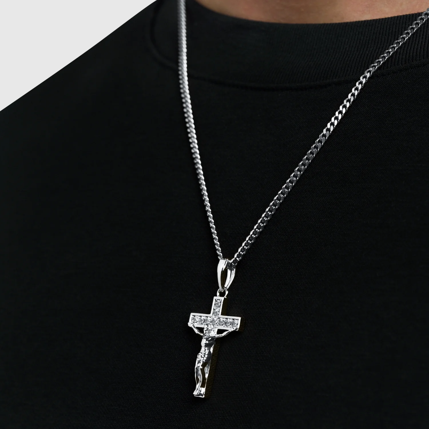 Iced Crucifix (Silver) - Image 3