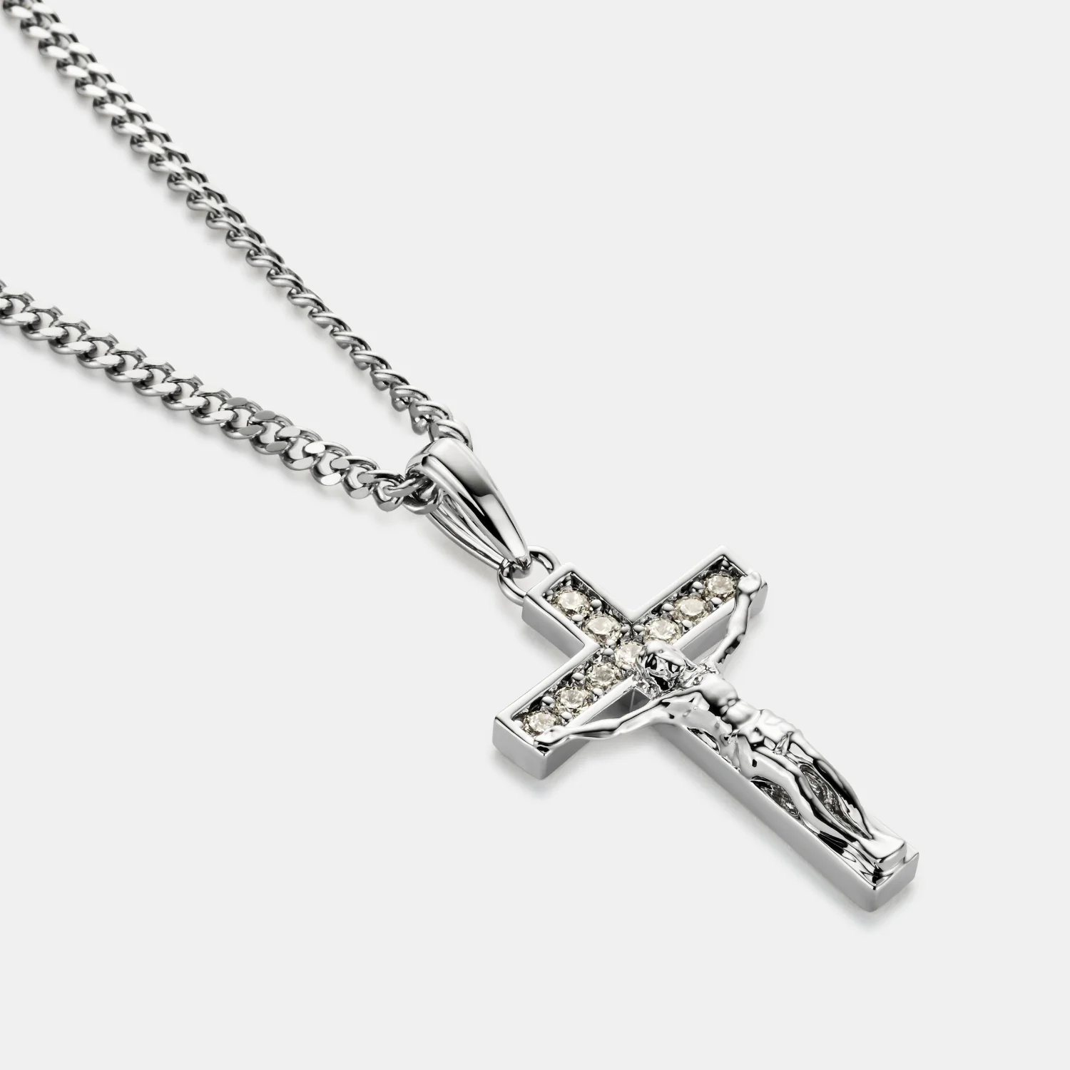 Iced Crucifix (Silver) - Image 4