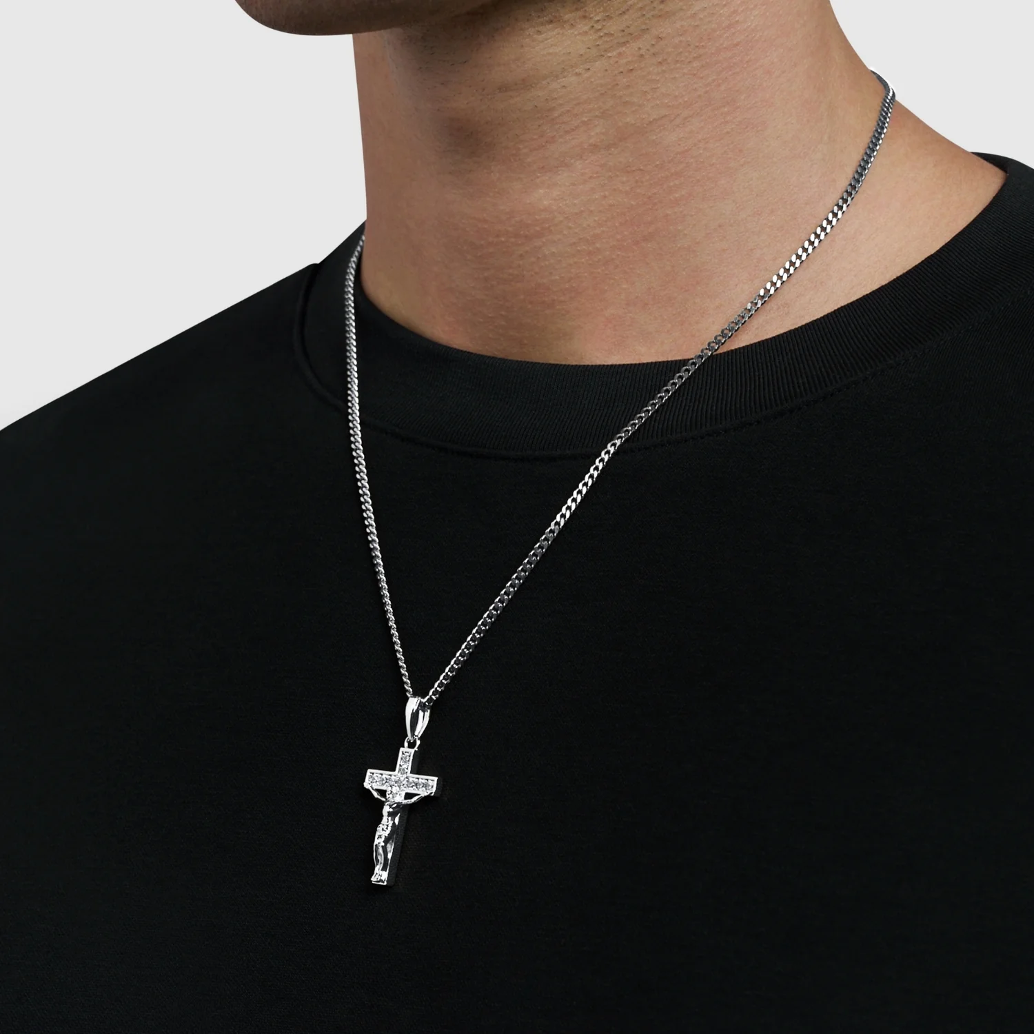 Iced Crucifix (Silver) - Image 7