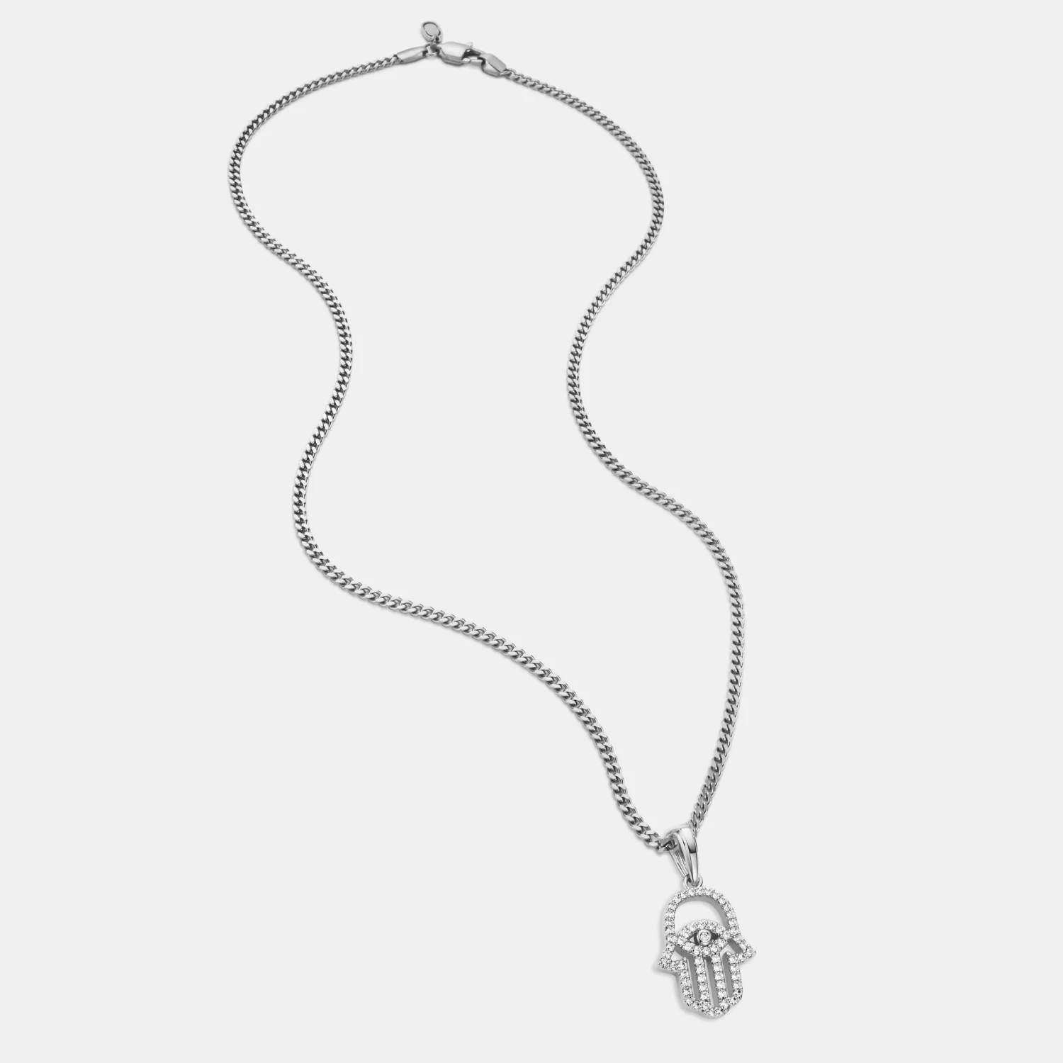 Iced Hamsa (Silver) - Image 6