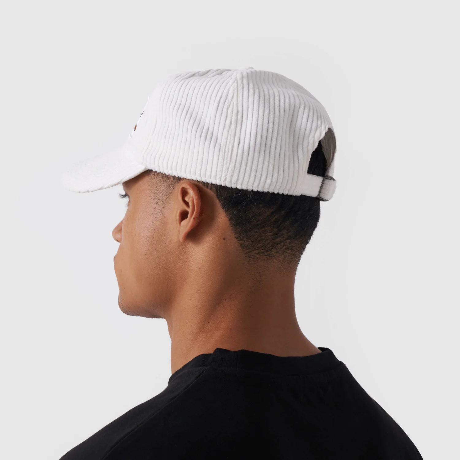 Italian Gentleman's Club Cap - Cord (White) - Image 6