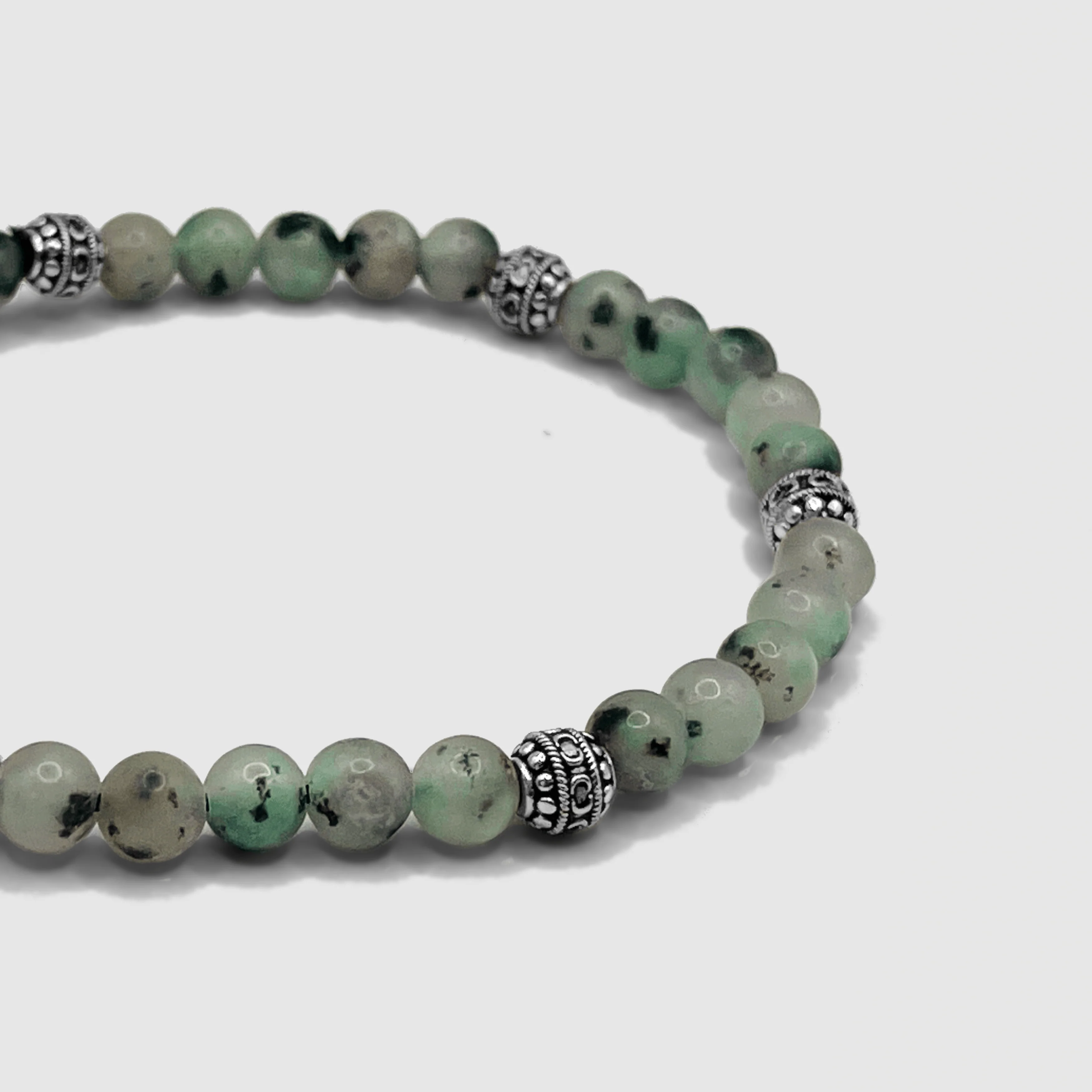Kiwi Stone Bracelet (Silver) - Image 4