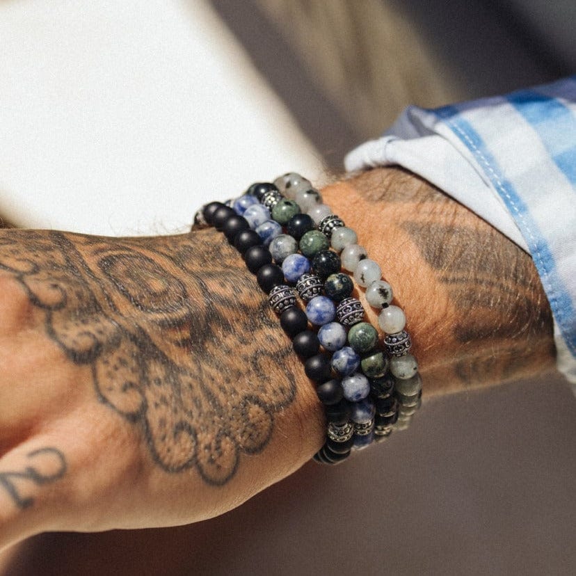 Kiwi Stone Bracelet (Silver) - Image 6